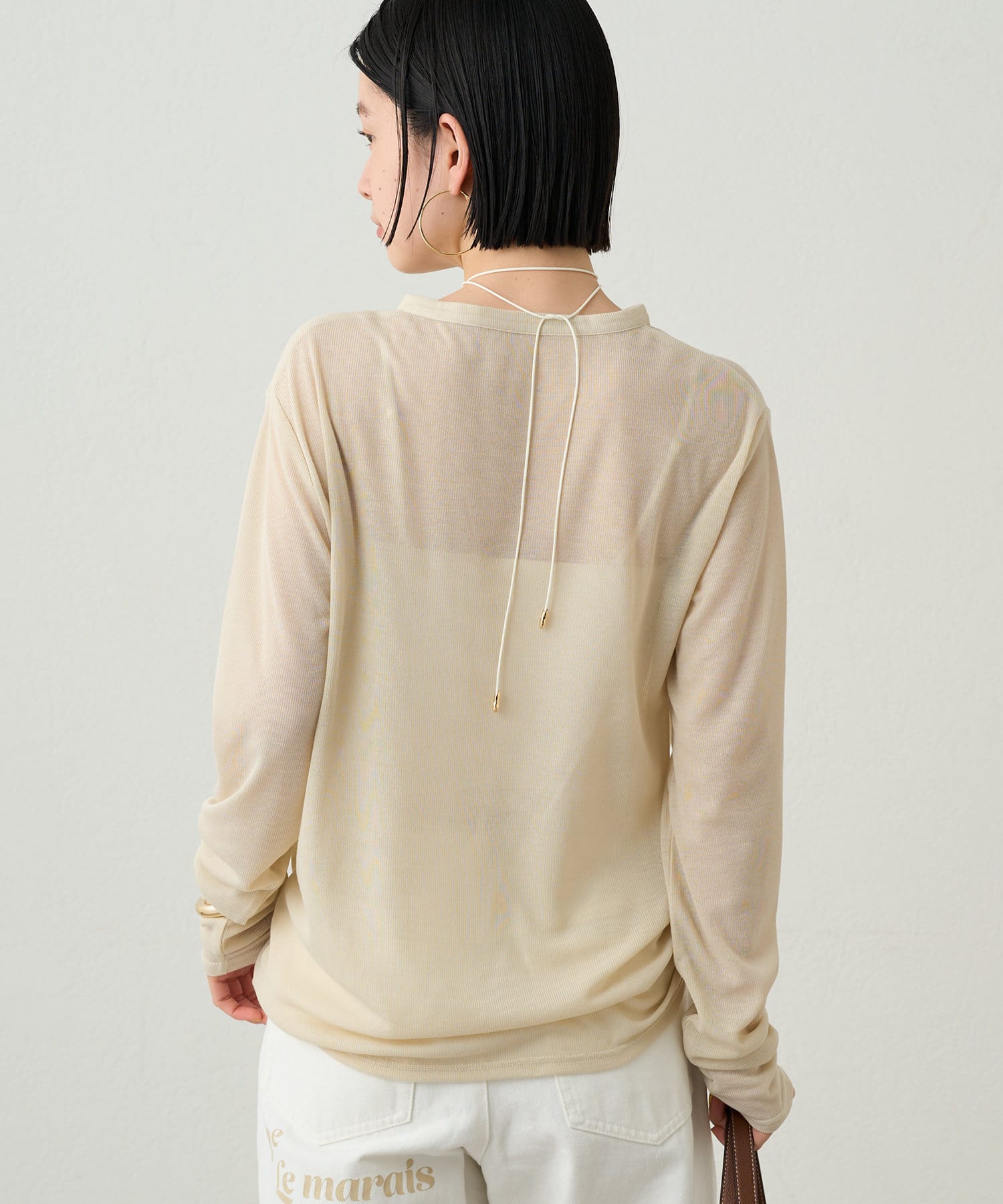 LOUNGEDRESS(ラウンジドレス) ヘンリーネックカットソー