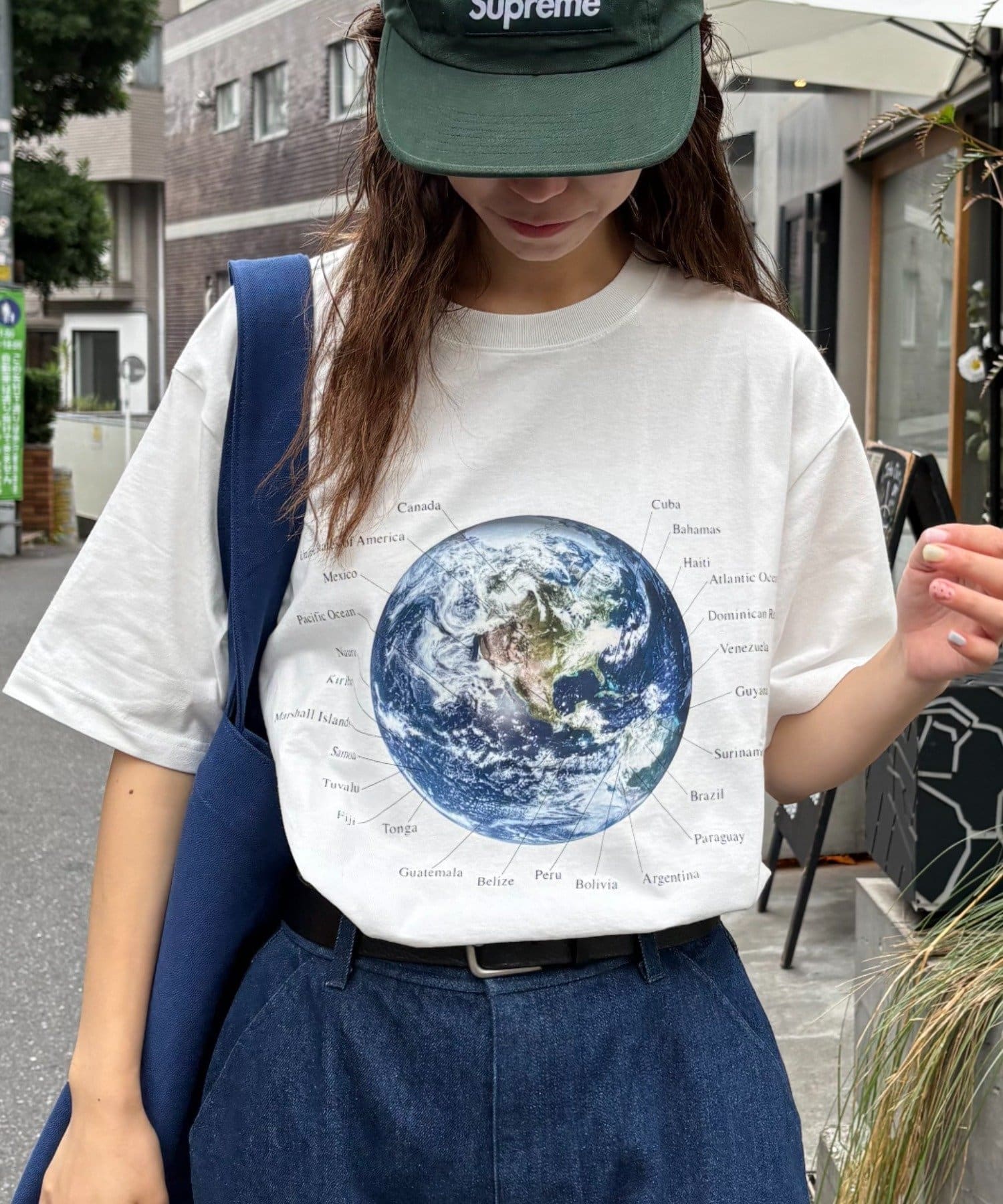 CIAOPANIC TYPY(チャオパニックティピー) 【WEB限定】【新色追加】ムーンクレーター＆アースロゴプリントTee