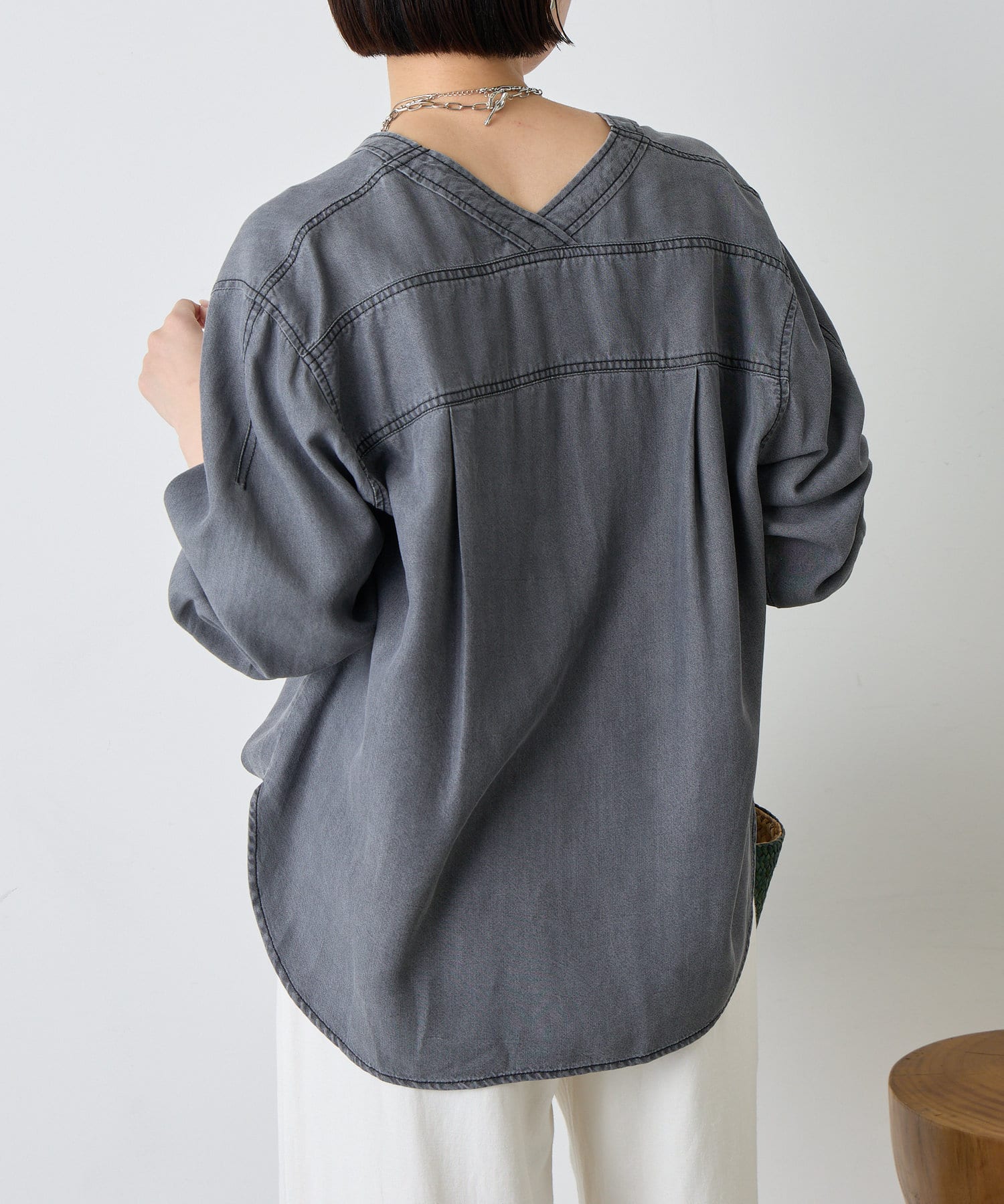 Jena　espace merveilleux(ジェナ　エスパスメルヴェイユ) テンセルダブルVシャツ