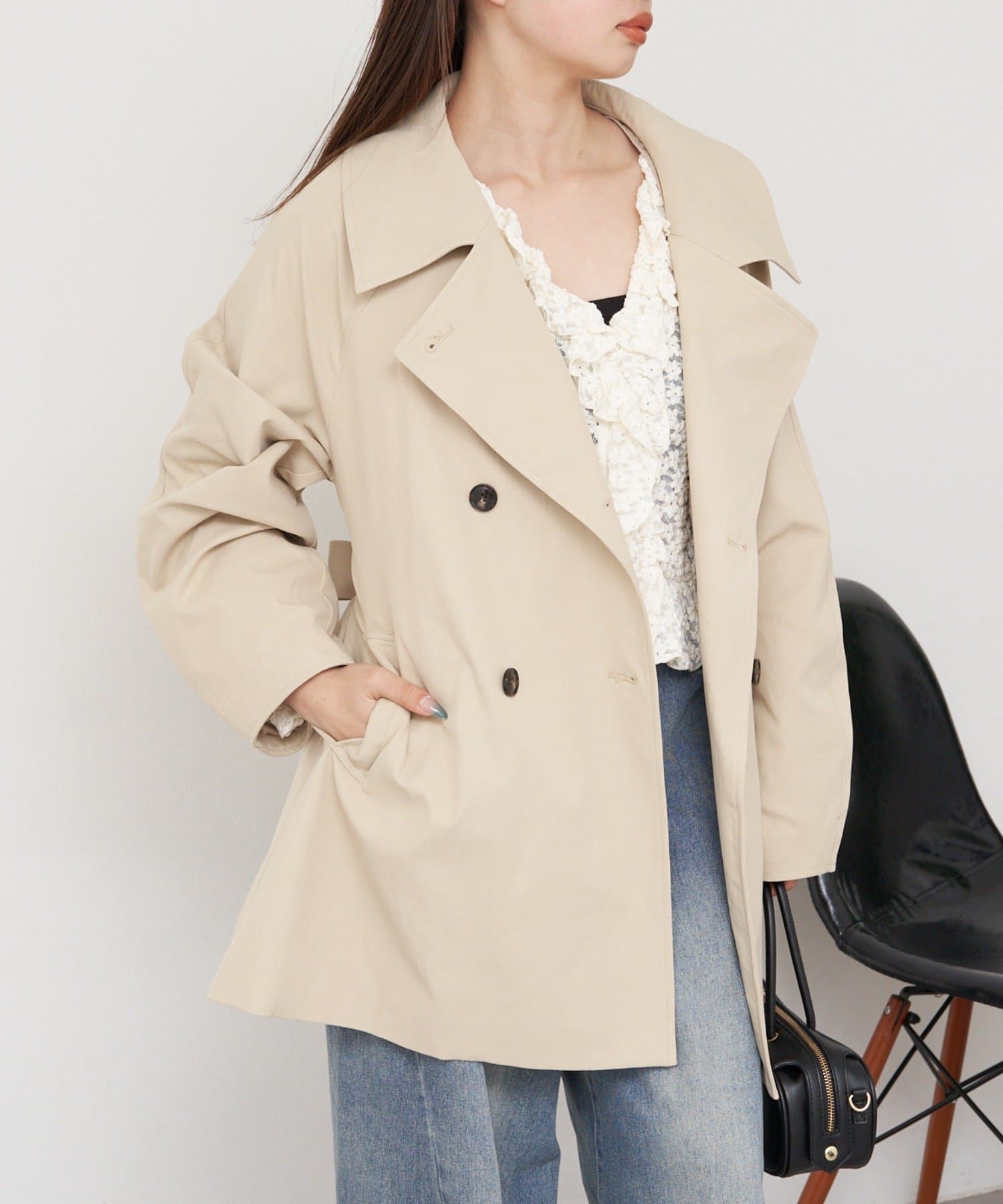 OUTLET(アウトレット) 【RAY CASSIN】トレンチミドルコート