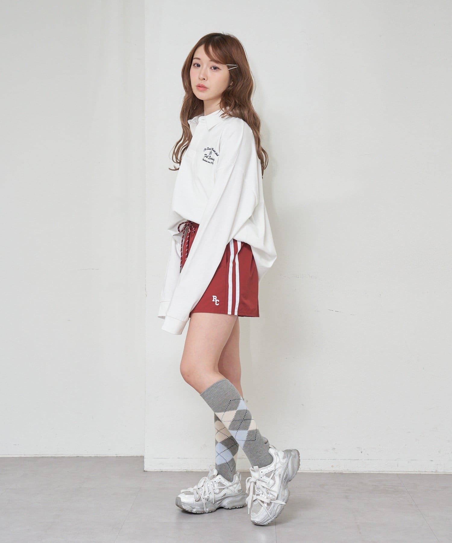 カタリストグレー刺繍セットアップ　ヌビアン テクスチャーレース2アイテムセットアップ | ファッション通販