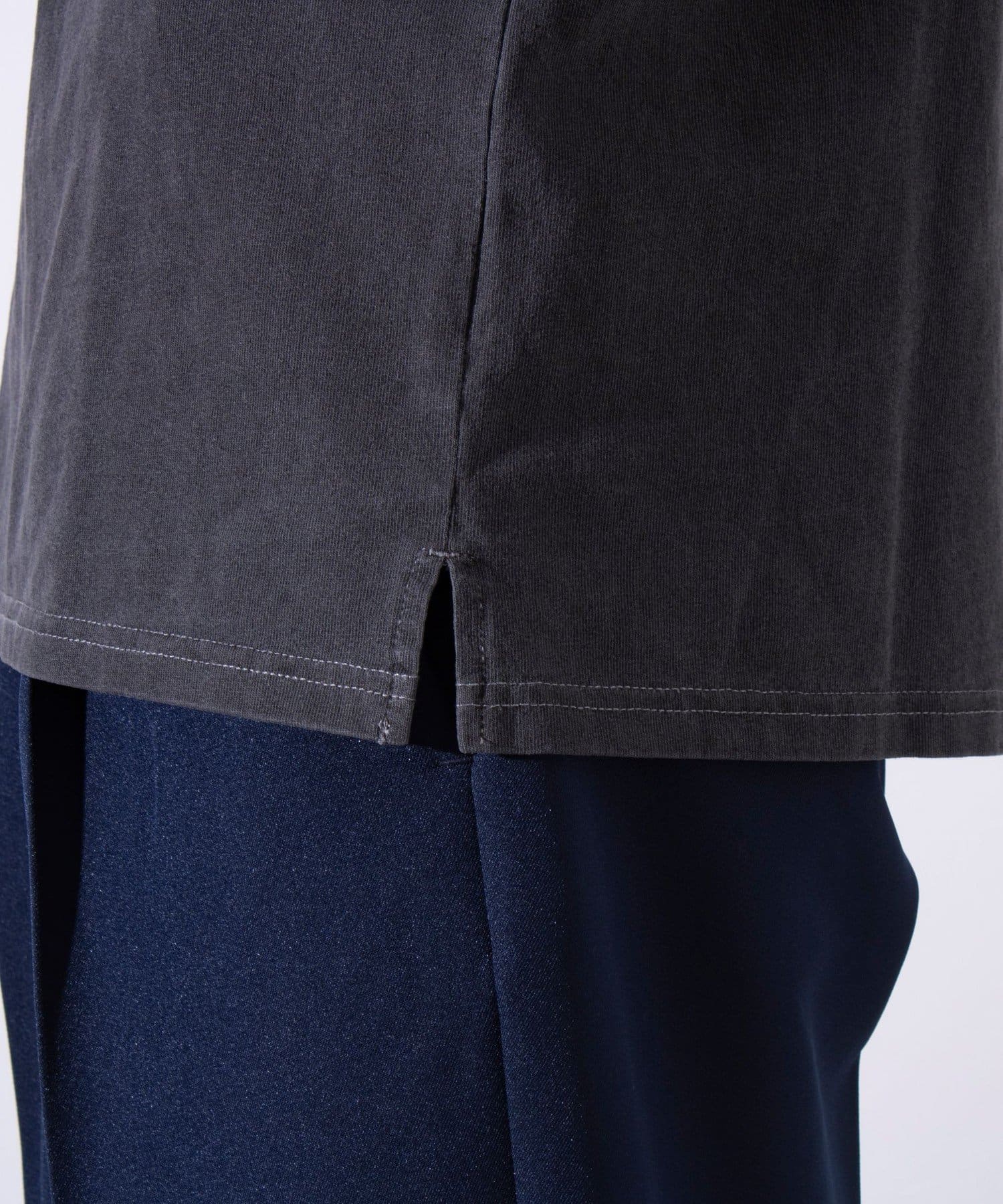 FREDY & GLOSTER(フレディ アンド グロスター) 【GLOSTER】16天竺 フレンチブルドッグ刺繍 ロングスリーブTシャツ