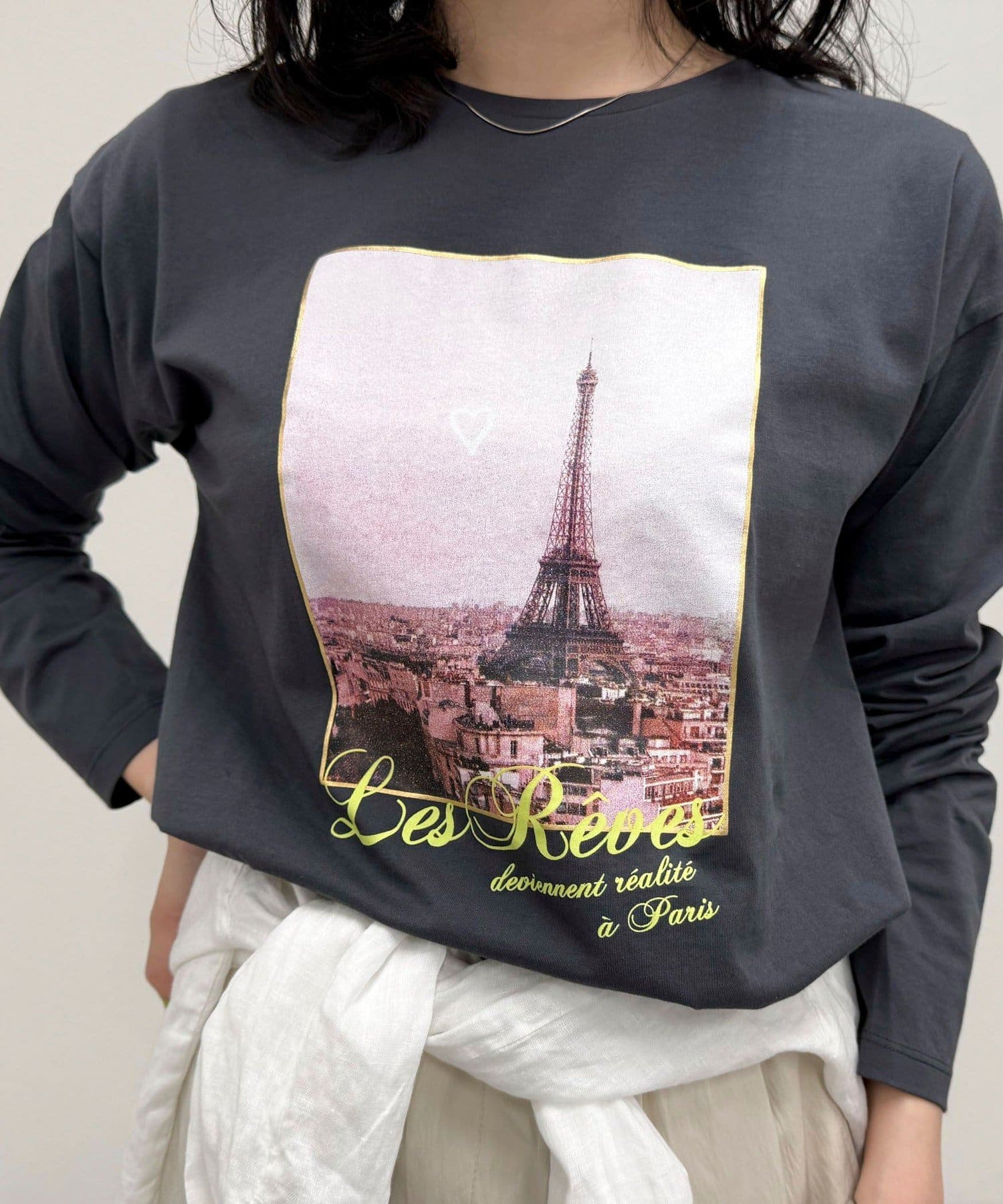 FREDY & GLOSTER(フレディ アンド グロスター) シルケットPARI ロンTシャツ