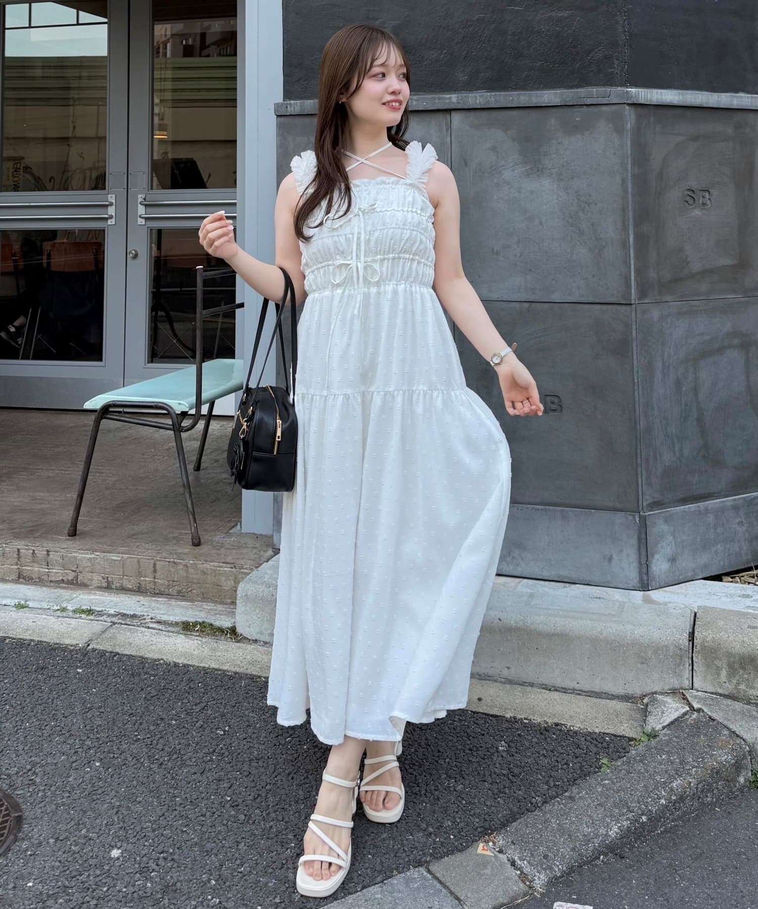 OLIVE des OLIVE yuiワンピ ノースリーブシャツワンピース SNSでバズり中/新色追加】YUI企画 ノースリーブシャツミニ