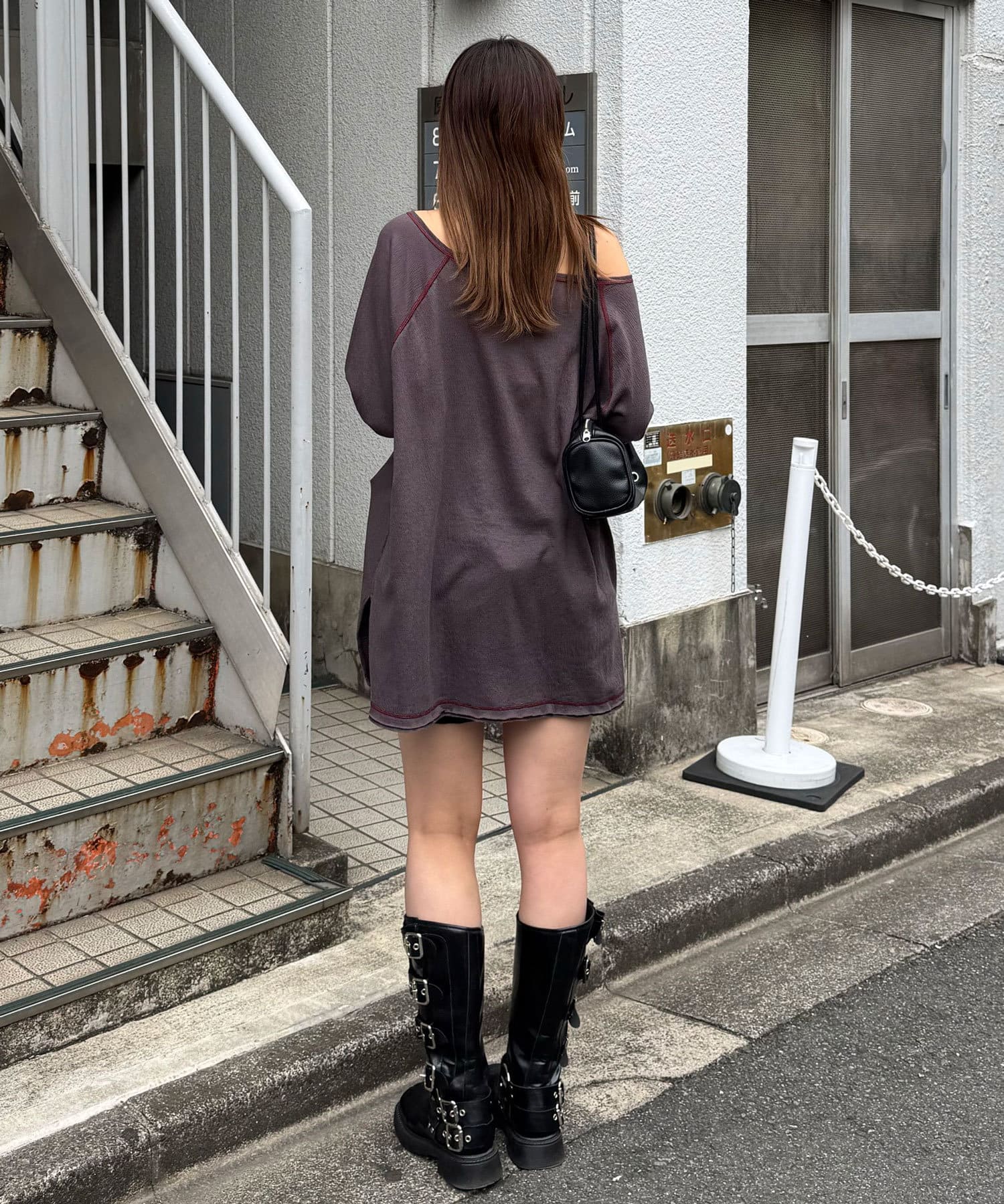 CIAOPANIC(チャオパニック) クレープシアーロゴリボントップス