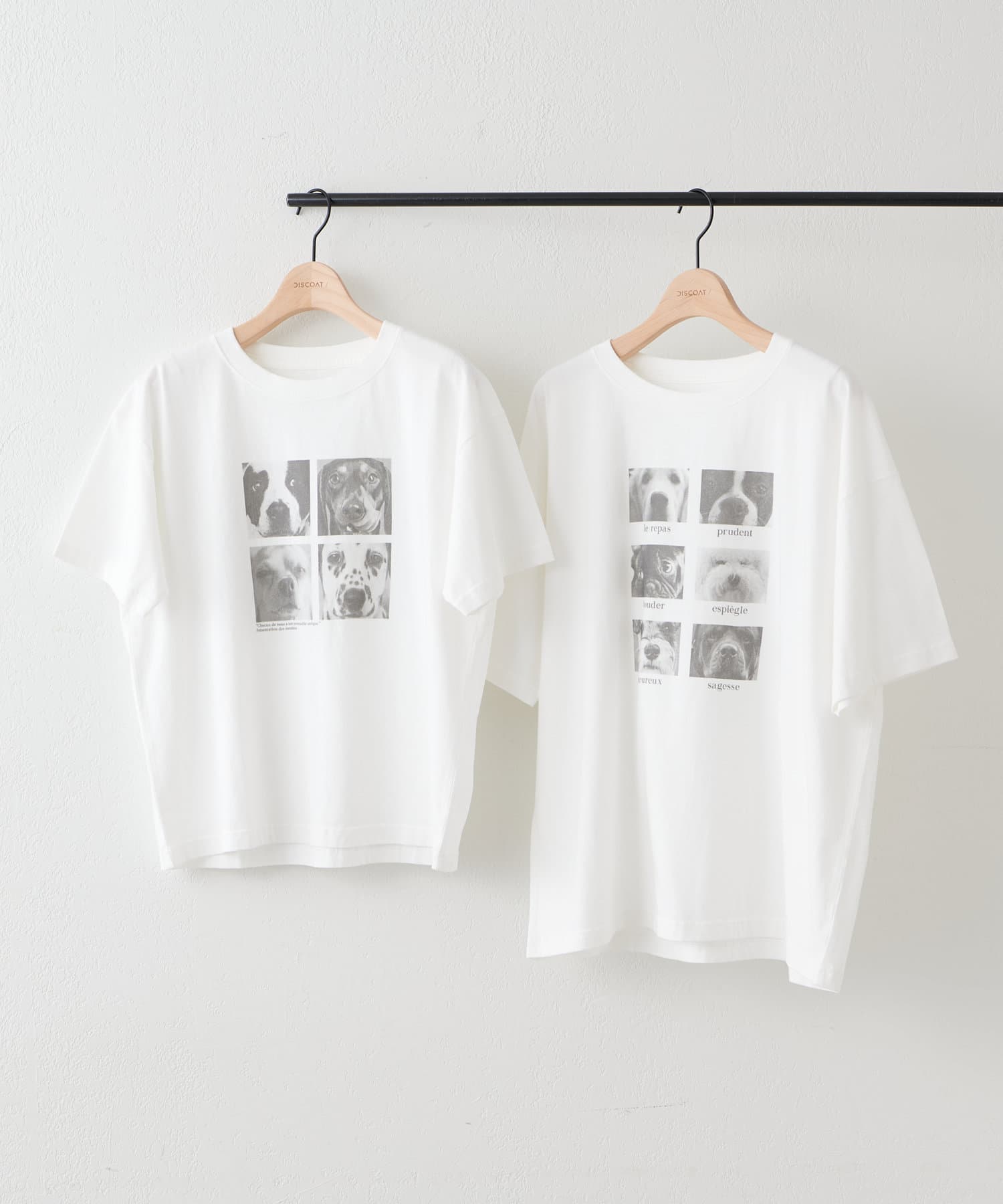 DISCOAT(ディスコート) 【ユニセックス】アソートアニマルボックスフォトTシャツ