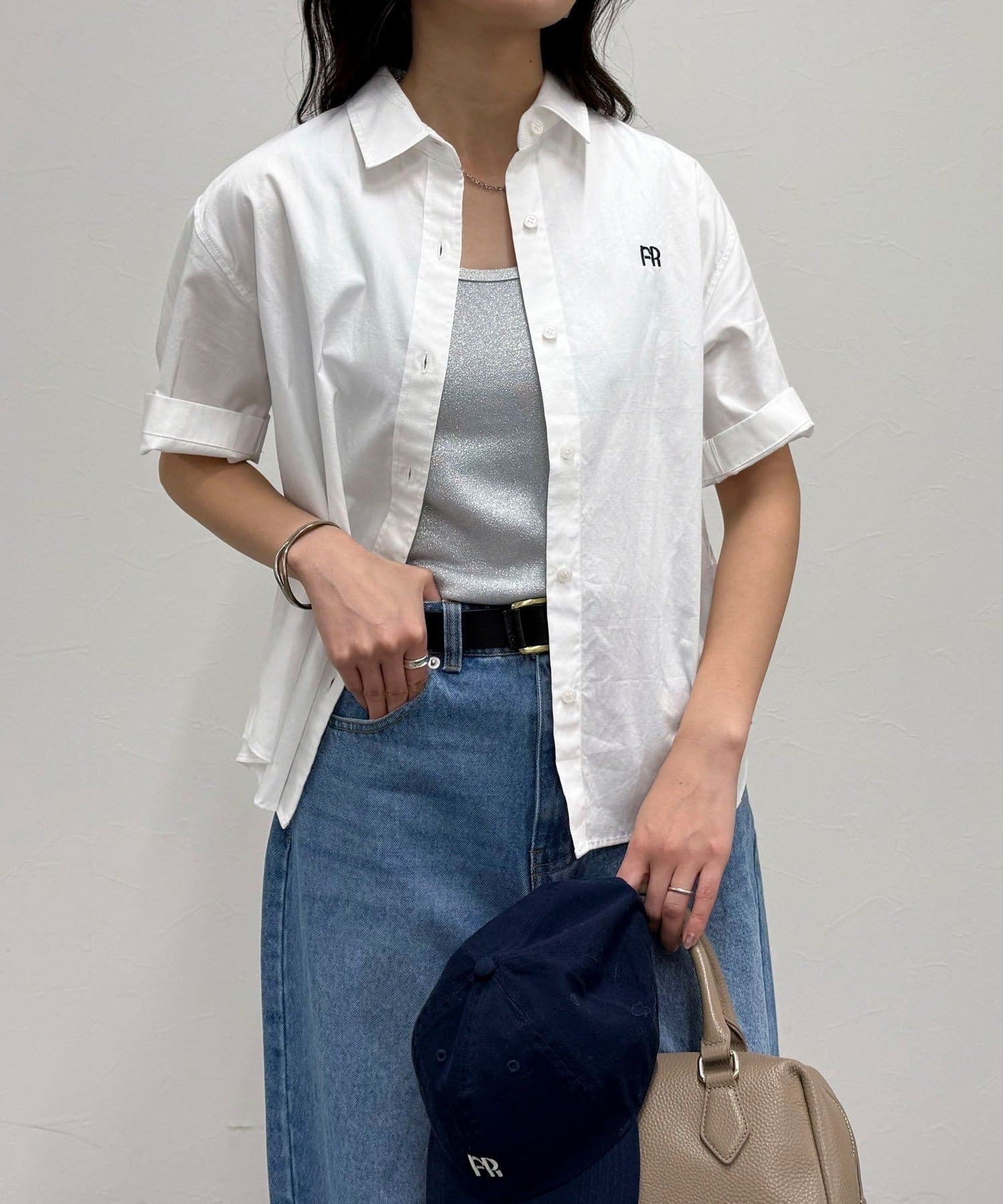 FR刺繍半袖シャツ | FREDY & GLOSTER(フレディ アンド