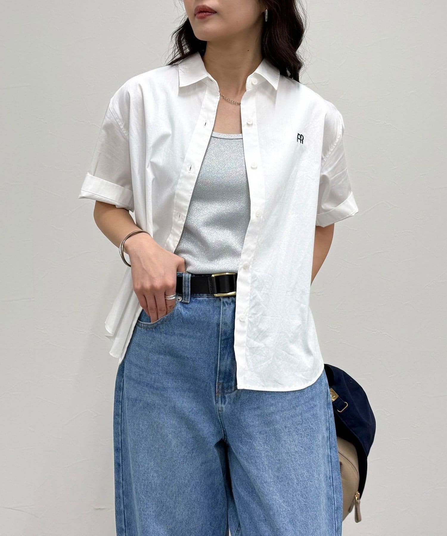 FR刺繍半袖シャツ | FREDY & GLOSTER(フレディ アンド
