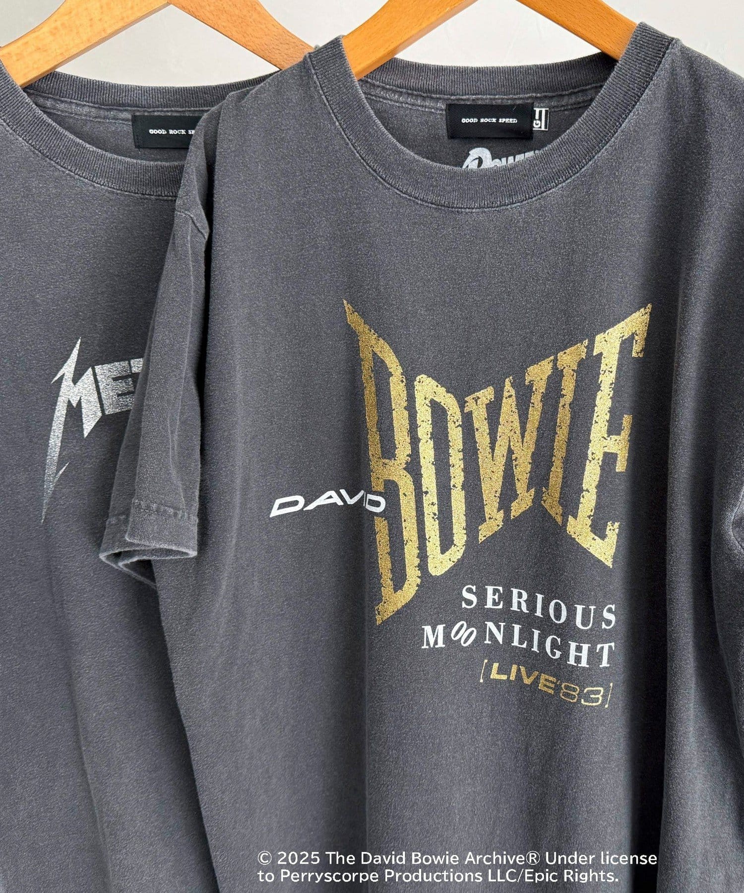 FREDY & GLOSTER(フレディ アンド グロスター) 【GOOD ROCK SPEED】BANDグリッタープリント半袖Tシャツ