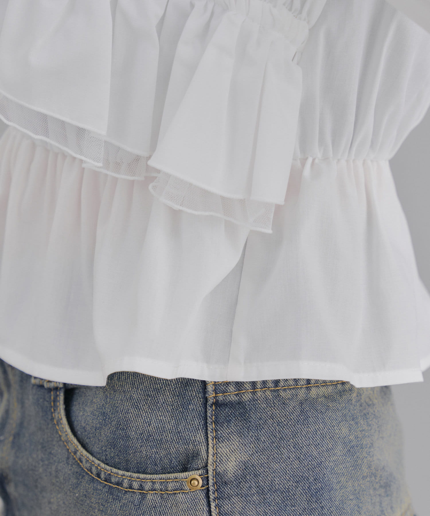 Remind me and forever(リマインドミーアンドフォーエバー) 【レディライクに】クロス衿ブラウス