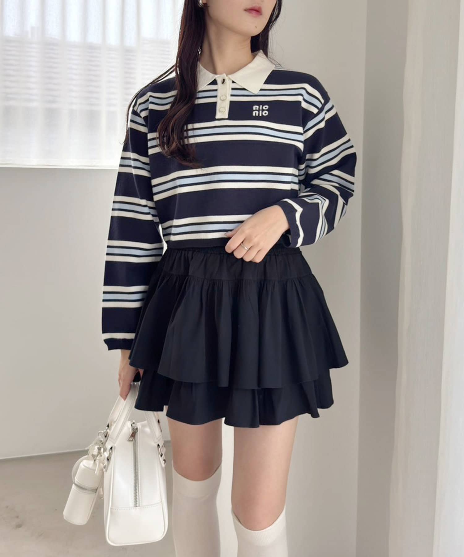 NICE CLAUP / OLIVE des OLIVE OUTLET(ナイスクラップ  / オリーブ デ オリーブ アウトレット) 【one after another】ティアードミニ