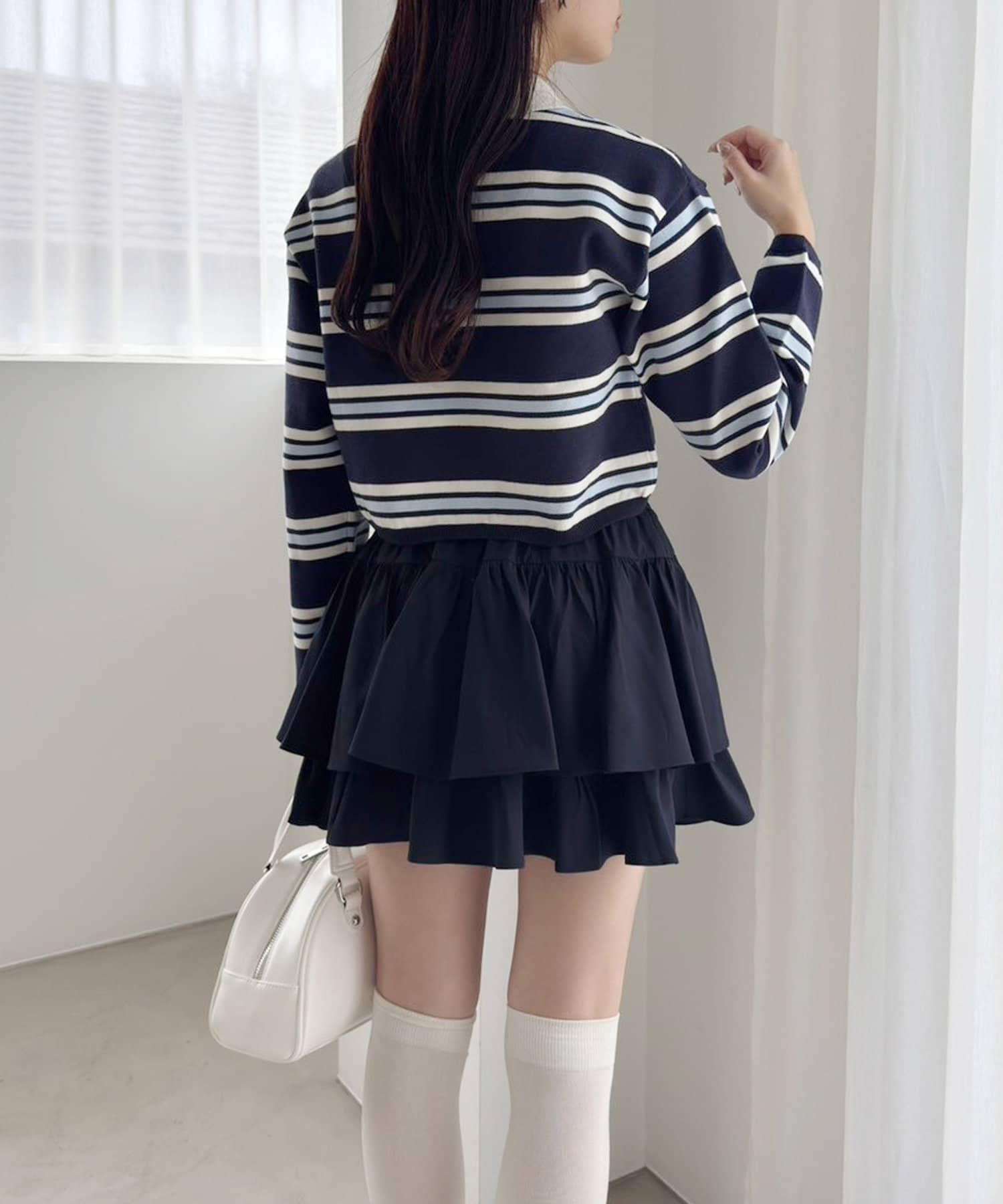 NICE CLAUP / OLIVE des OLIVE OUTLET(ナイスクラップ  / オリーブ デ オリーブ アウトレット) 【one after another】ティアードミニ
