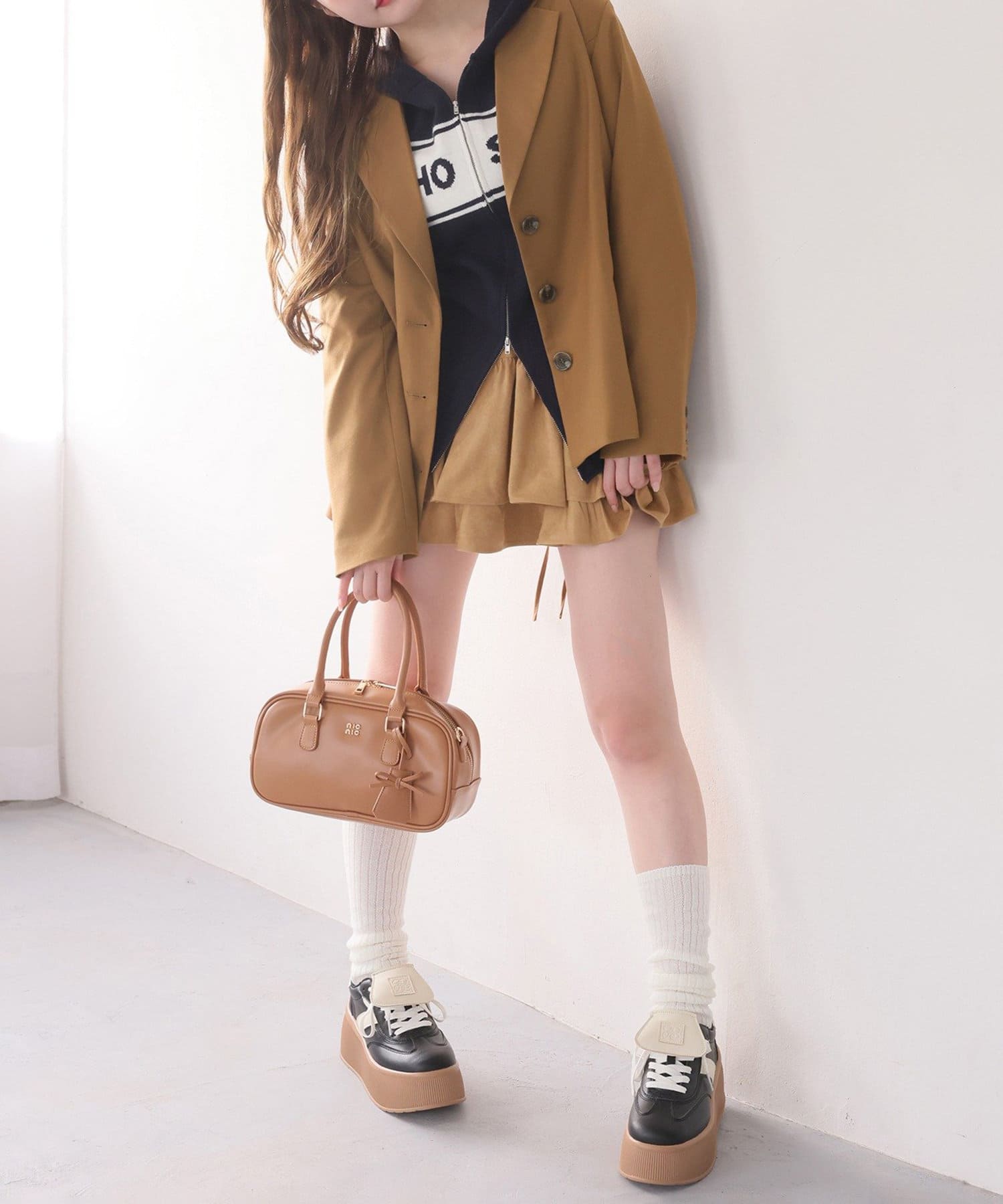 NICE CLAUP / OLIVE des OLIVE OUTLET(ナイスクラップ  / オリーブ デ オリーブ アウトレット) 【one after another】ロゴジャガード