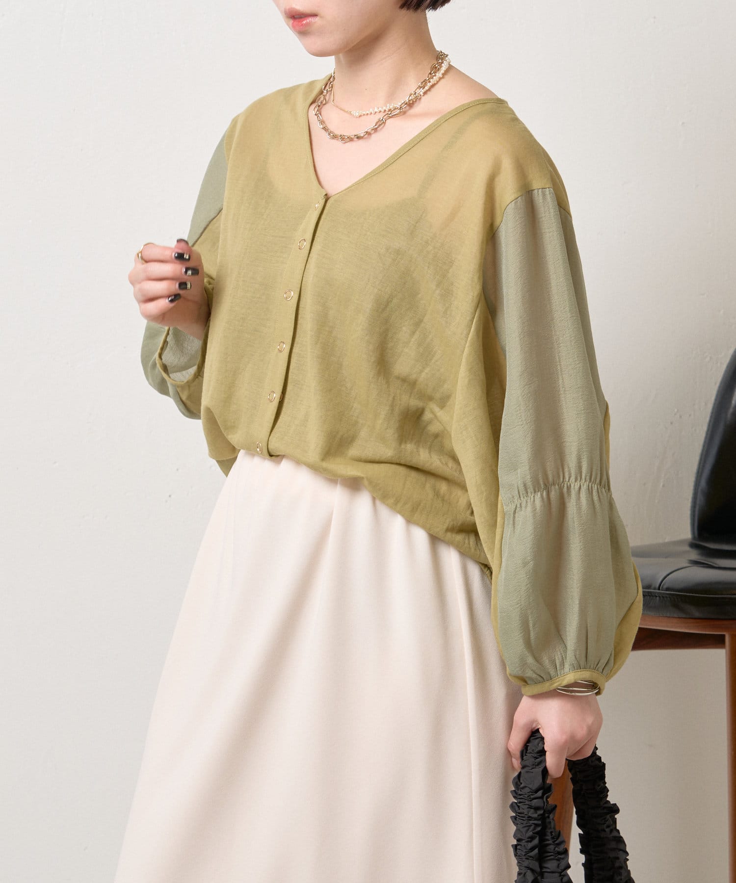 Jena　espace merveilleux(ジェナ　エスパスメルヴェイユ) シアーリングボタンシャツ