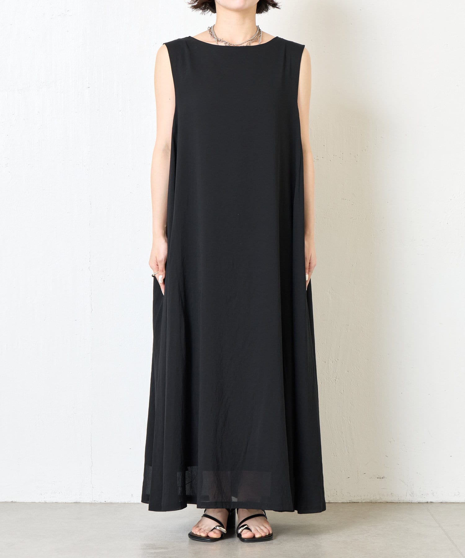 Jena　espace merveilleux(ジェナ　エスパスメルヴェイユ) 【ふわかるワンピ】2WAYリボンシアーワンピース