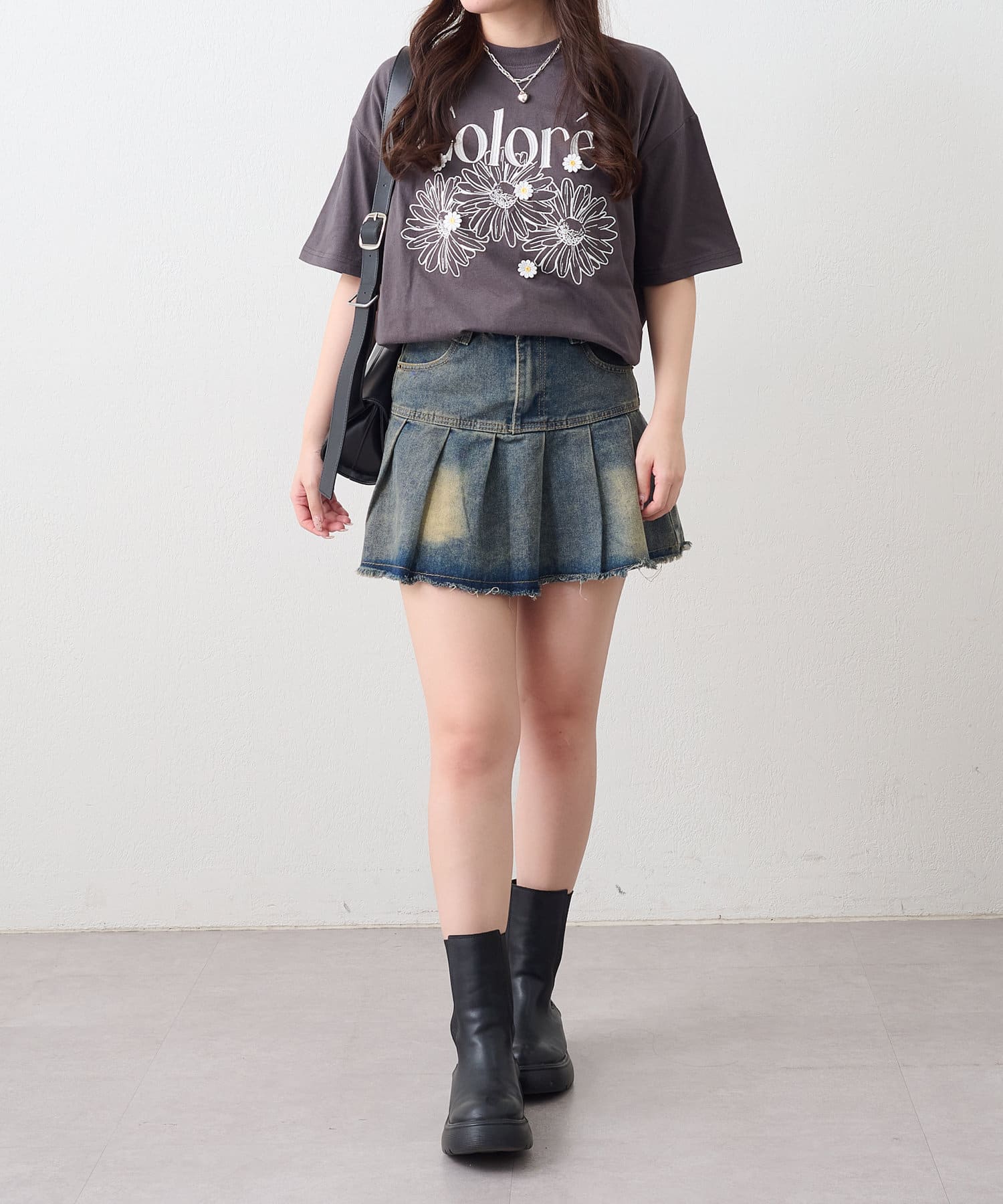NICE CLAUP / OLIVE des OLIVE OUTLET(ナイスクラップ  / オリーブ デ オリーブ アウトレット) 【RMAF】【人気デザイン】お花シリーズBIGTシャツ