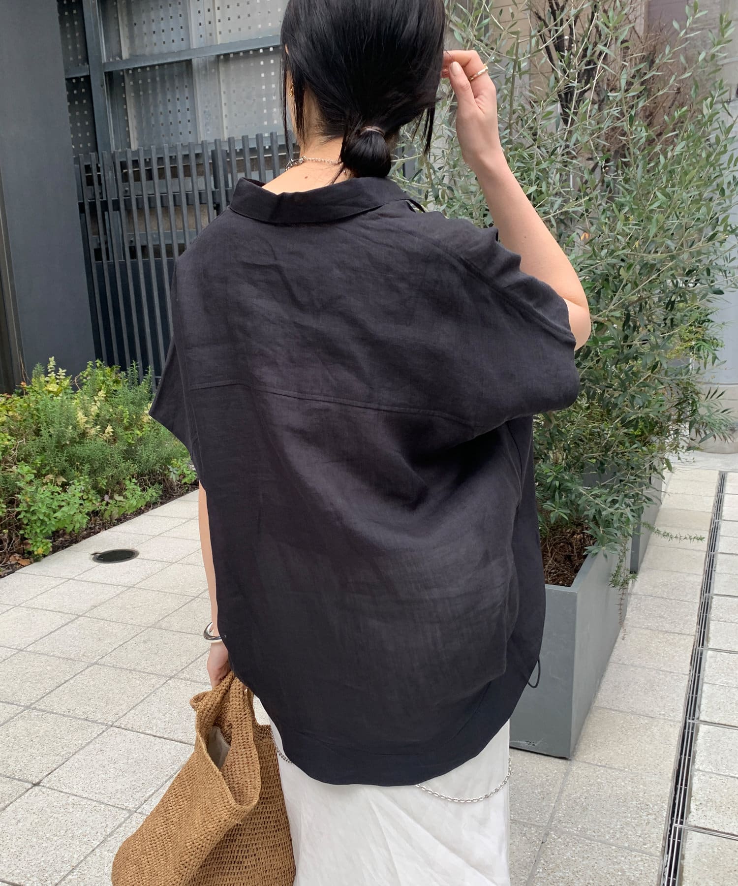 DOUDOU(ドゥドゥ) 【お気に入り総選挙１位！/完売カラー再追加！】リネンドロストフレンチシャツ