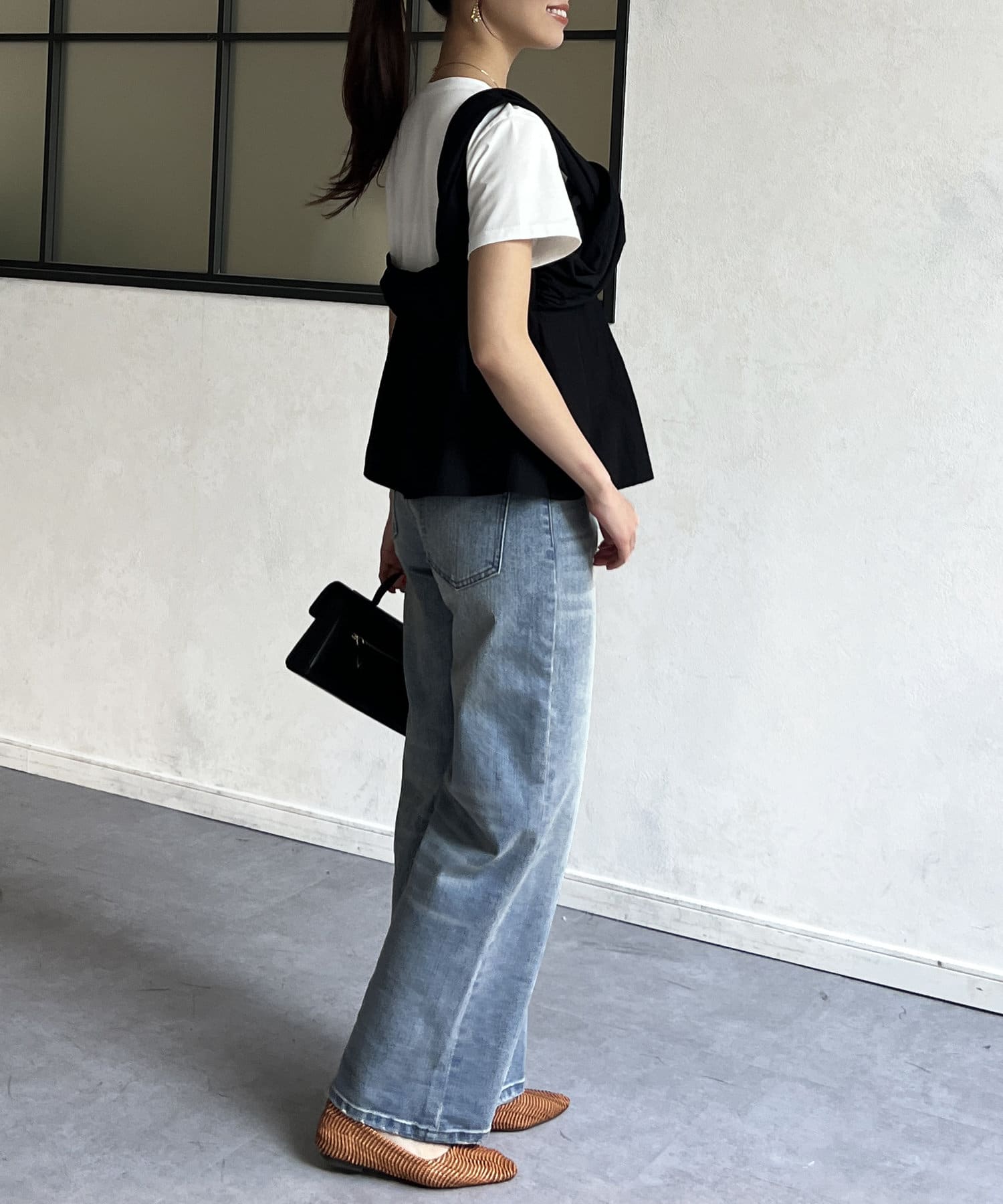 Chez toi(シェトワ) ビスチェ見えドッキングプルオーバー