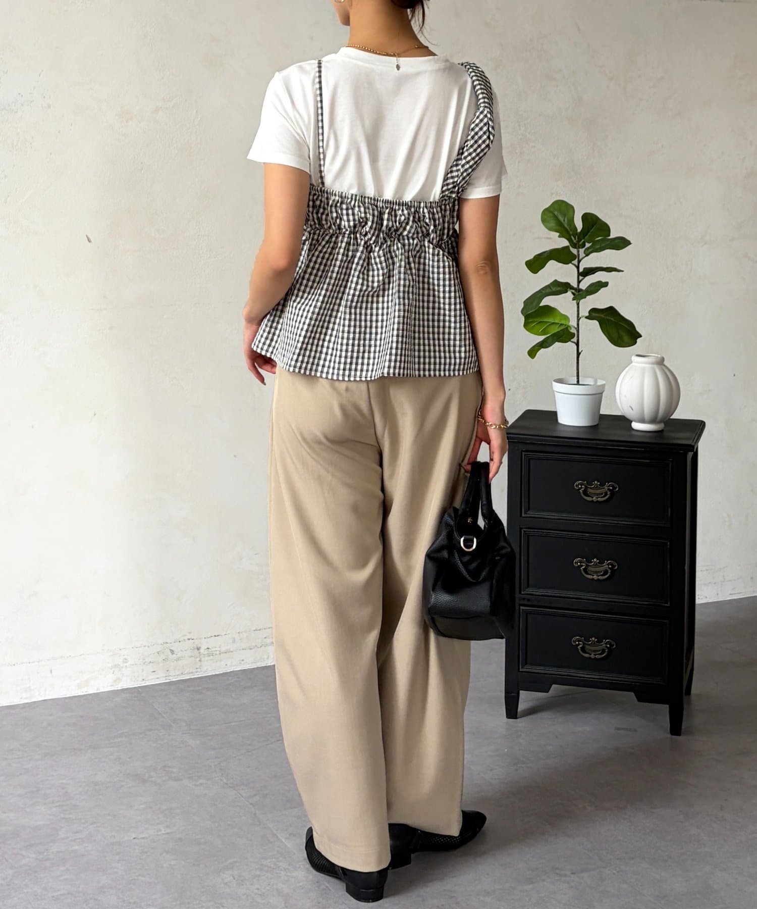 Chez toi(シェトワ) ビスチェ見えドッキングプルオーバー