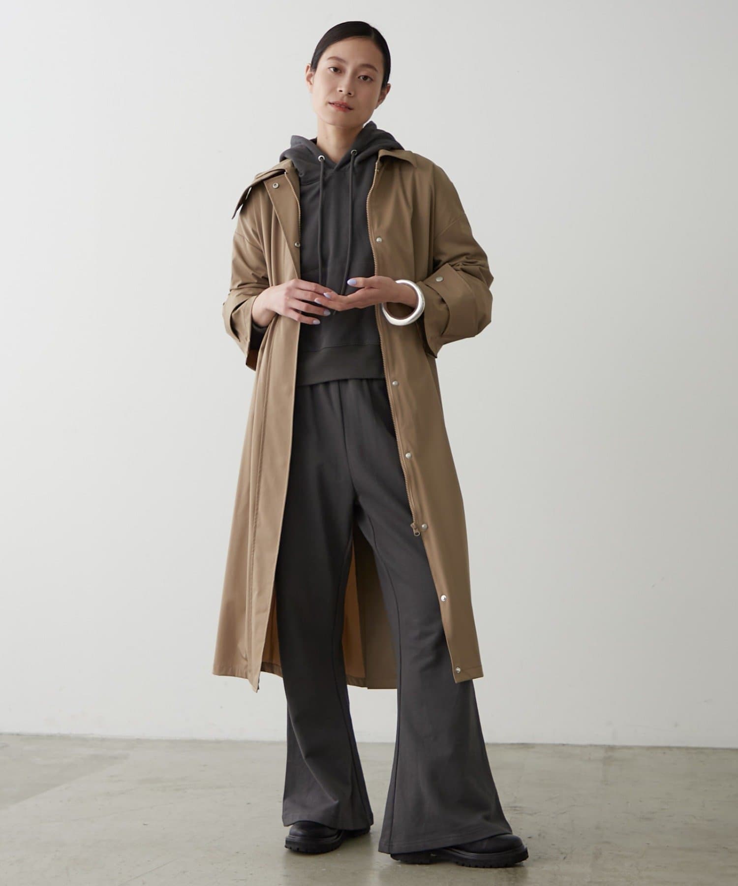 OUTLET(アウトレット) 【earthy_】キーピングステンカラーコート