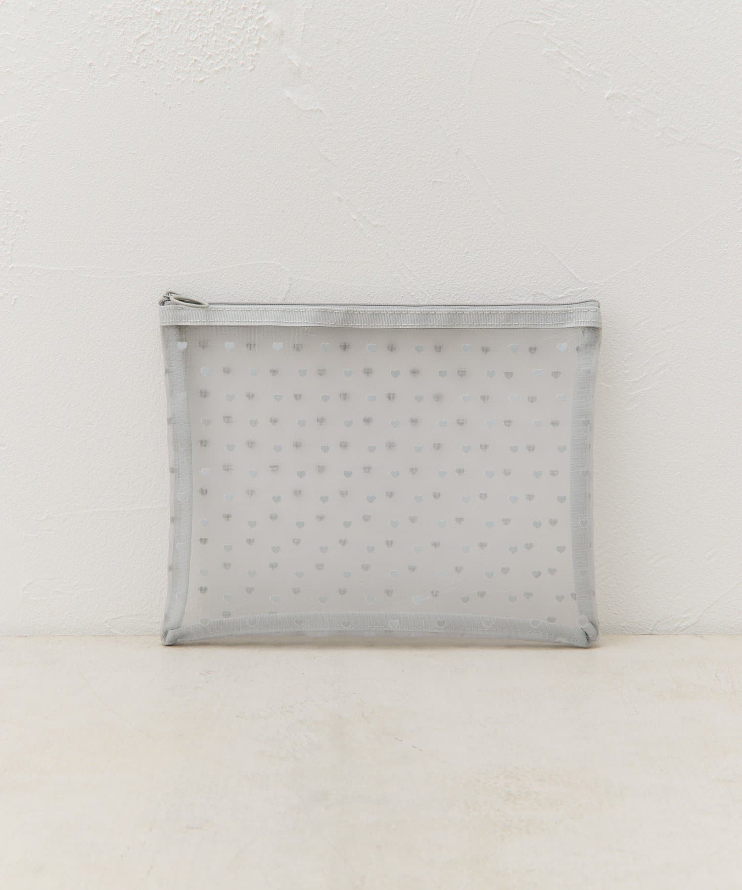 Lattice(ラティス) 【WEB限定】【人気の為再入荷/新色追加】ハートメッシュポーチ(L)