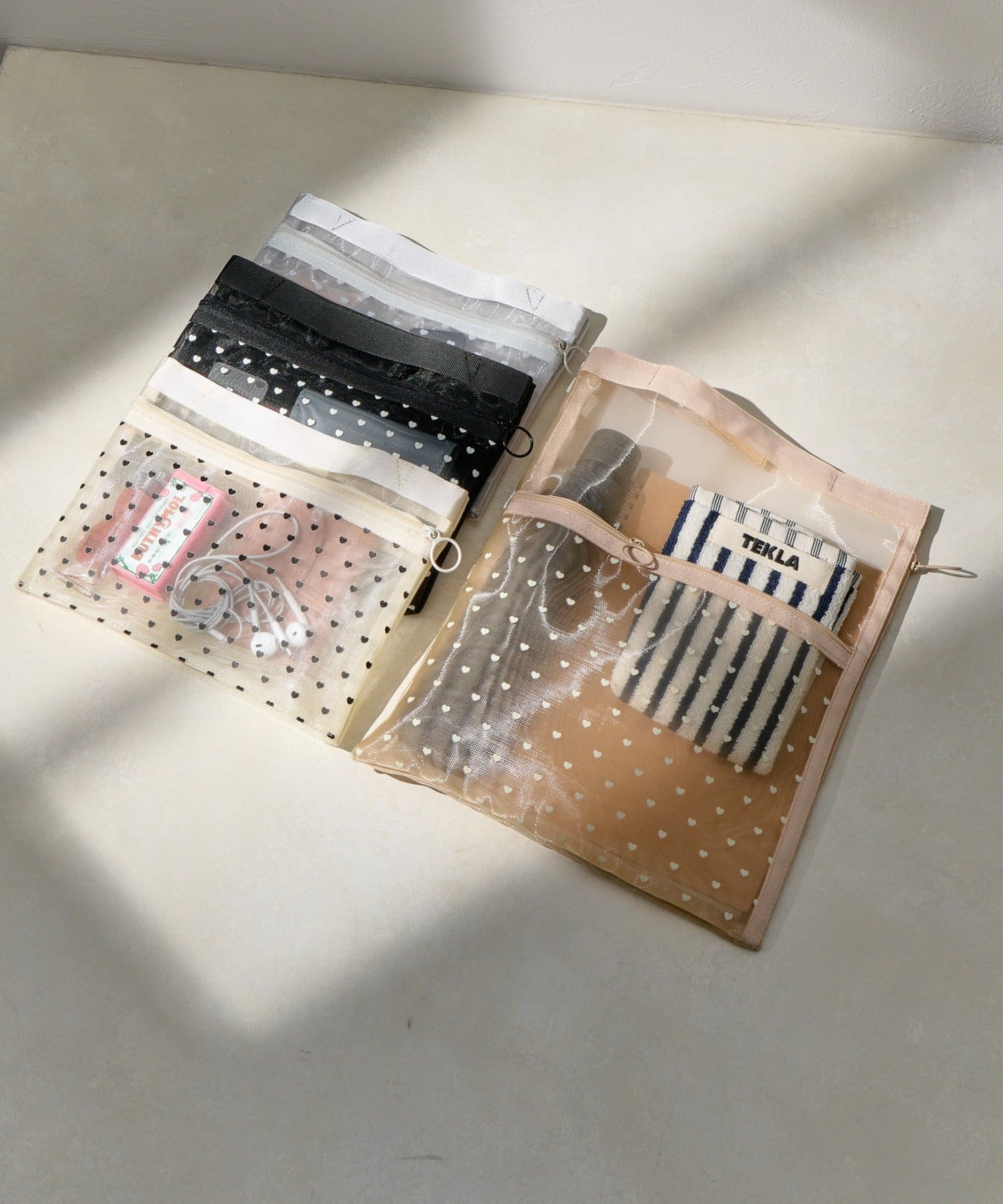 Lattice(ラティス) 【2/12 0:00~新色の予約開始】ハートメッシュバッグインバッグ