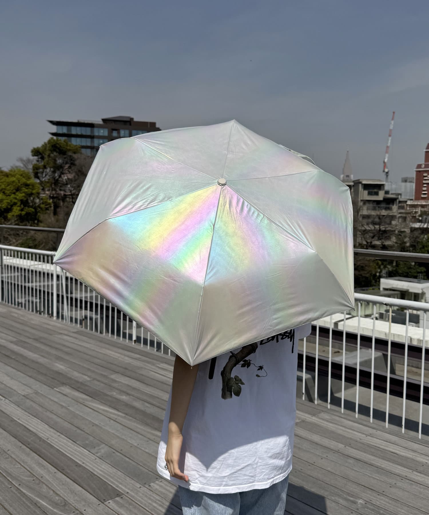 1級遮光 折り畳み日傘 晴雨兼用 オーロラ WEB限定】 晴雨兼用折りたたみ傘（無地）EC限定品｜オーロラ