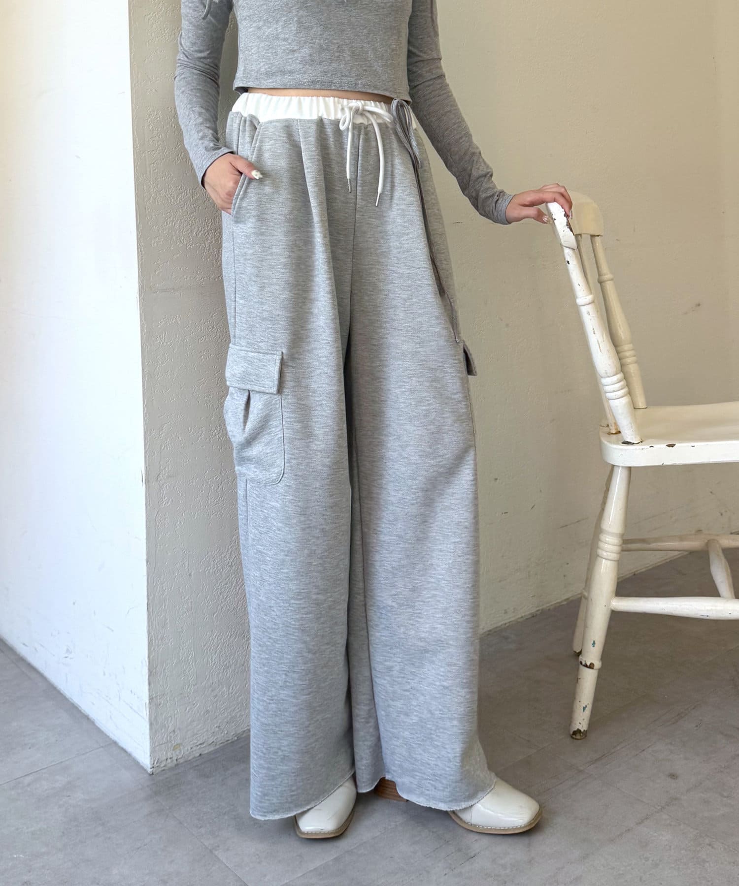 mline(エムライン) [mline]レイヤードスウェットパンツ