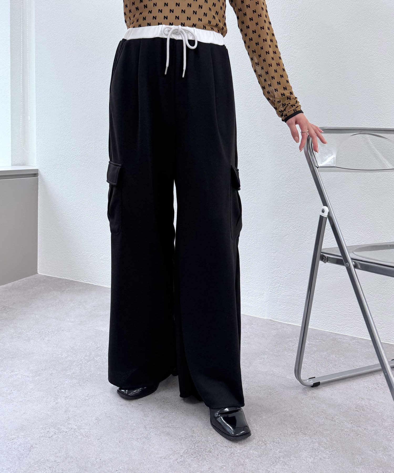 mline(エムライン) [mline]レイヤードスウェットパンツ