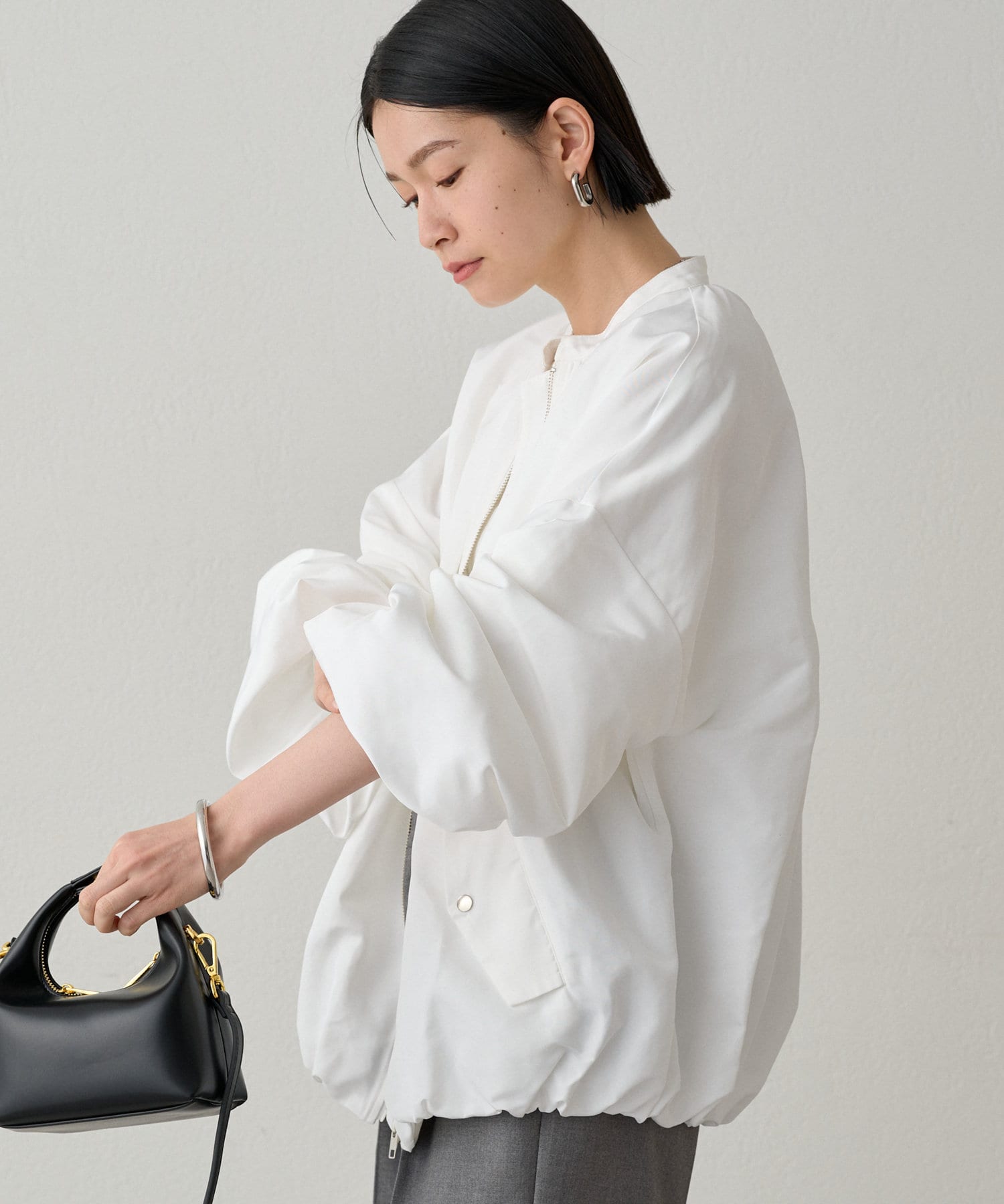 OUTLET(アウトレット) 【Loungedress】ボリュームブルゾン