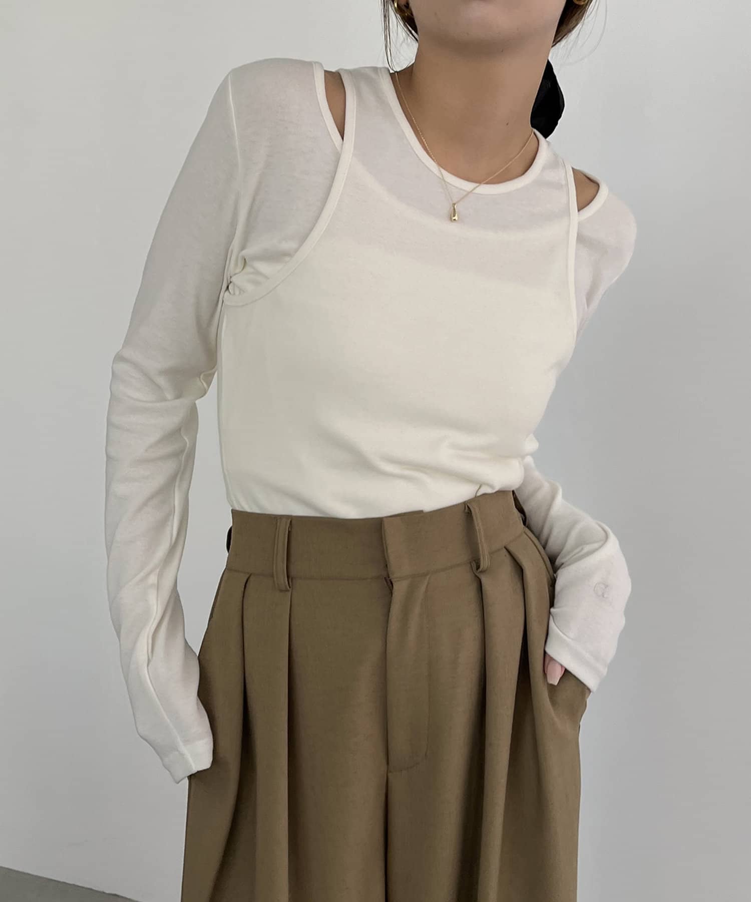 OUTLET(アウトレット) 【CAPRICIEUX LE'MAGE】ソフトタッチ2SET Tシャツ