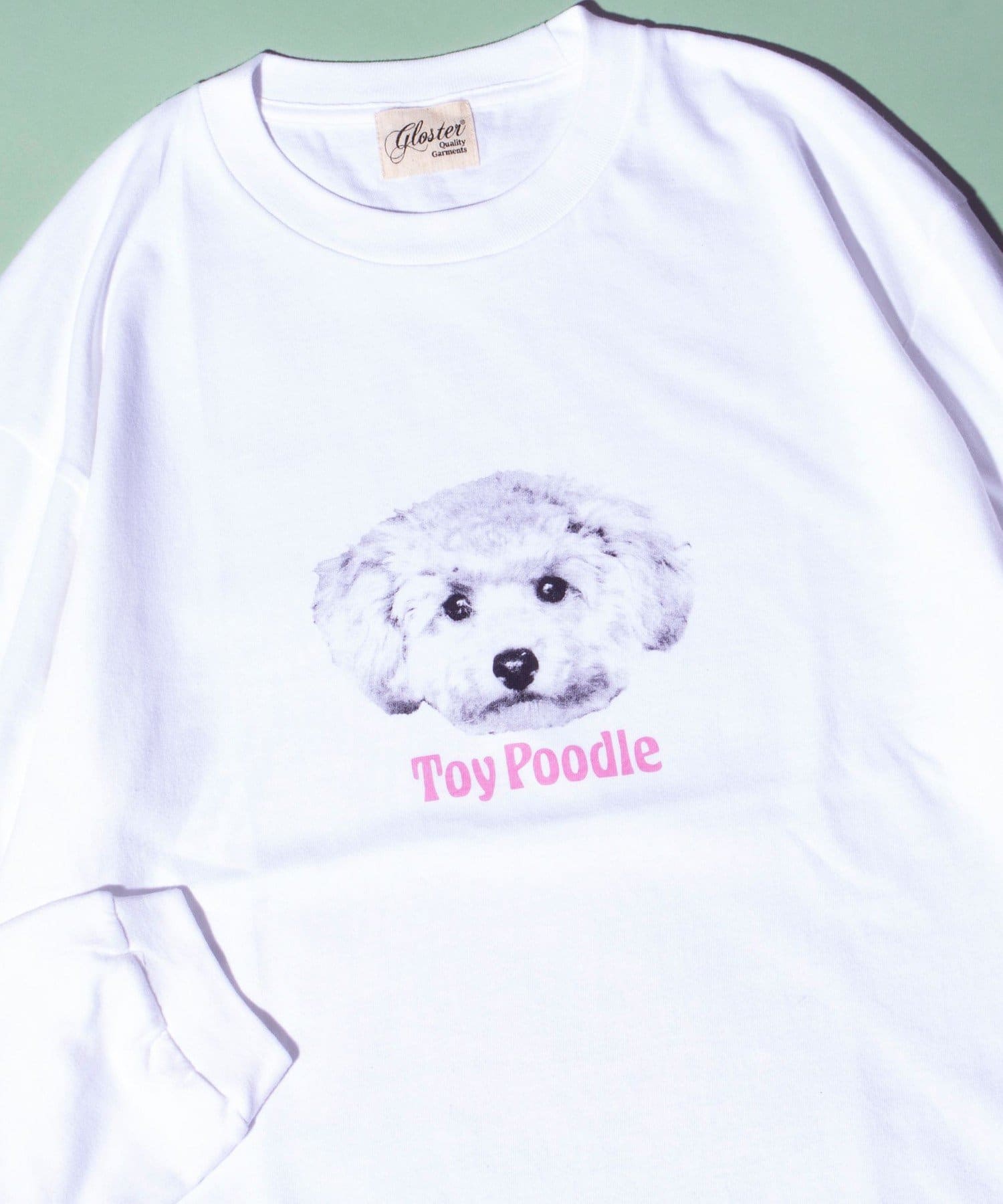 GLOSTER新定番である犬猫プリントシリーズの長袖Tシャツが再登場！形は前回同様リラックスシルエット/ビッグシルエット、ドロップショルダーで、男女問わず着ていただけるユニセックスアイテムです。デザイ