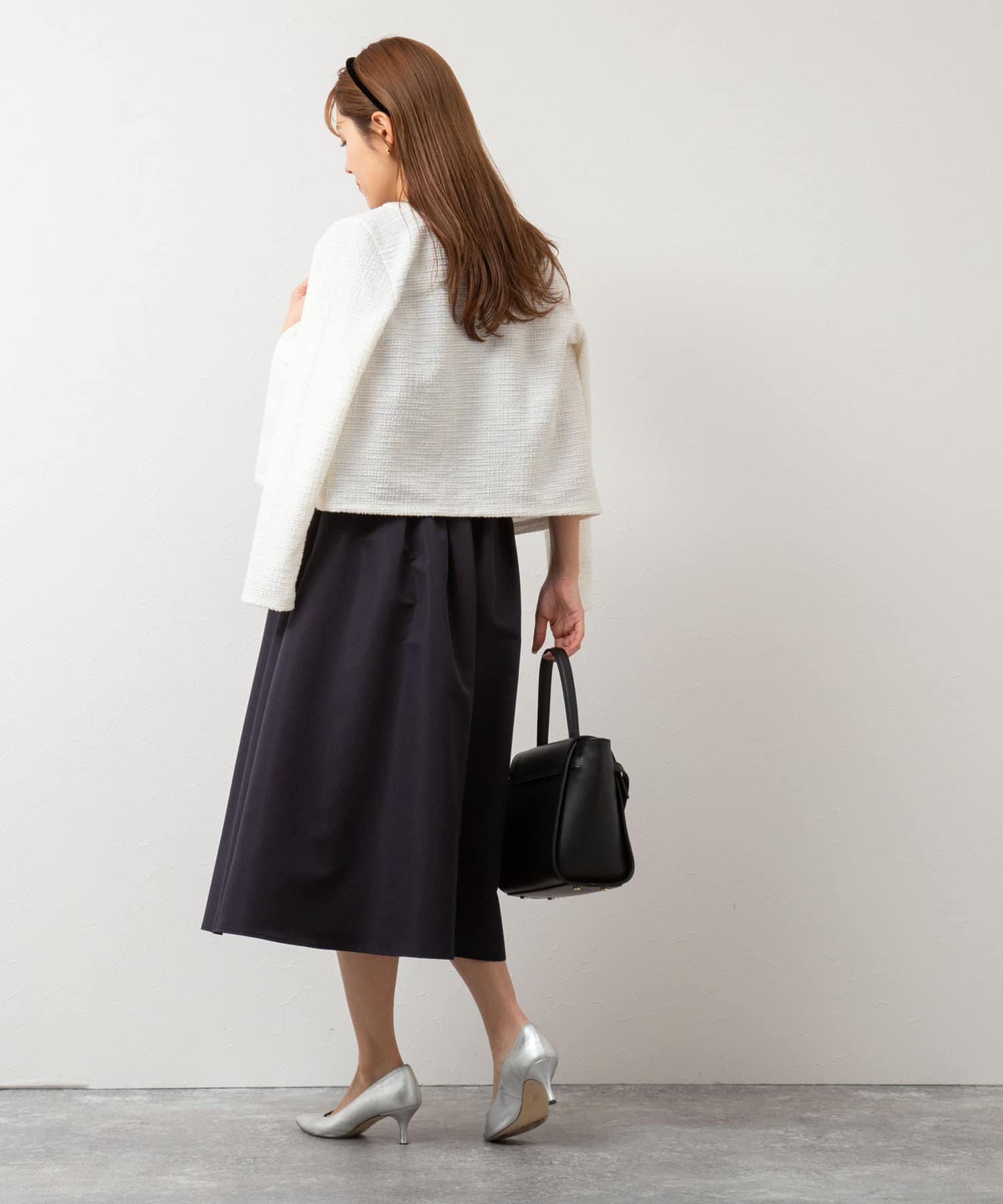 【値下！新品タグ付き】NOLLEY'S ノーカラージャケット 黒 38(M) NOLLEY'S ジャケット ノーカラージャケット 「セットアップ対応