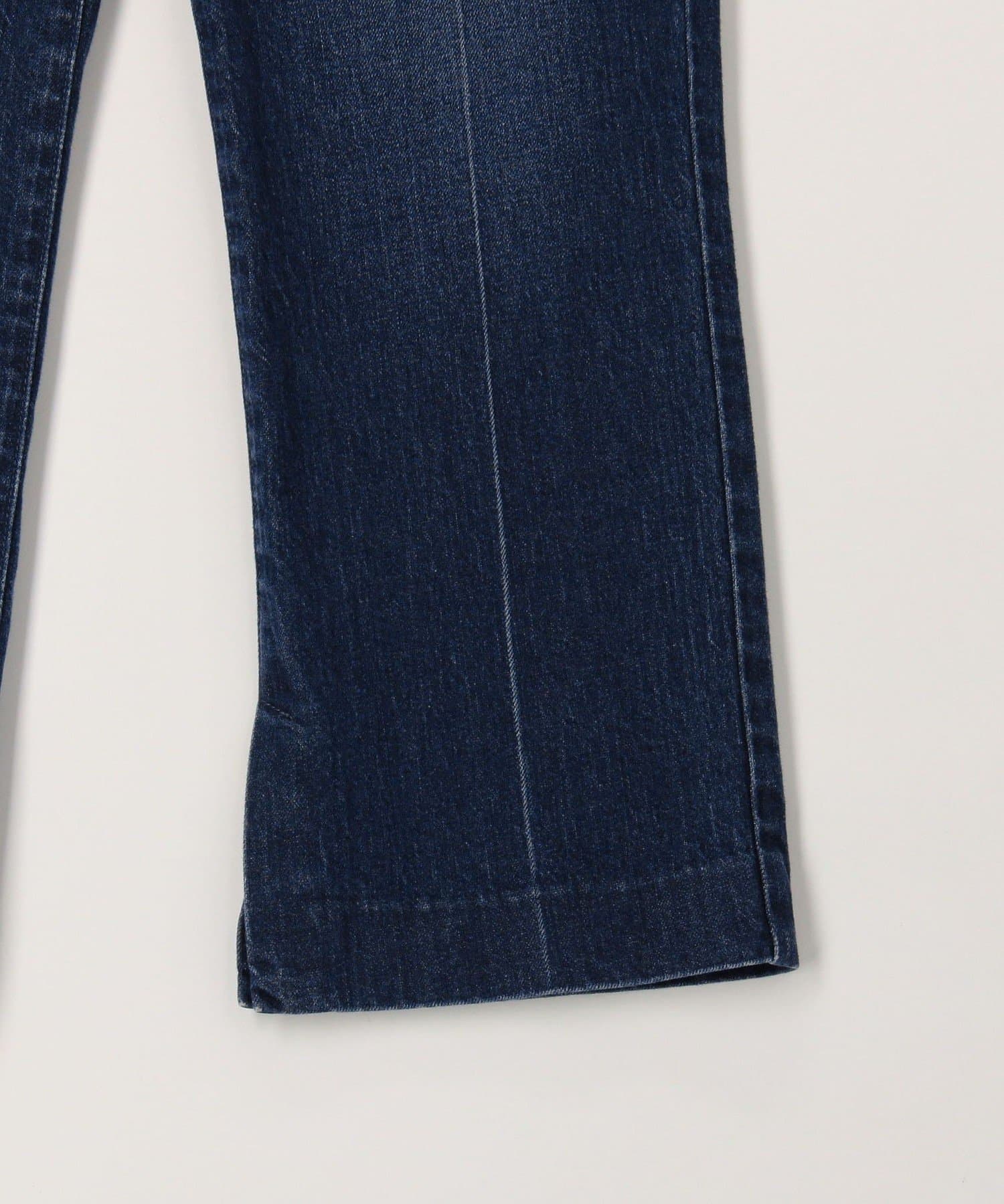 NOLLEY'S(ノーリーズ) 【RM denim】スリットクロップドハイウエストデニム