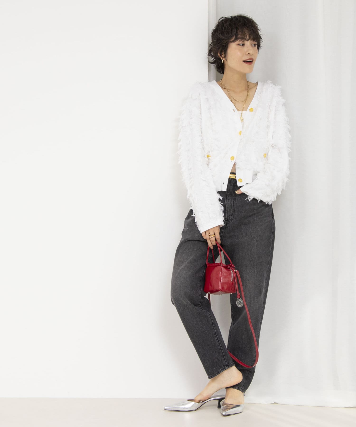 Nolley's ハニカムジャガード テーラーカーディガン ジャケット