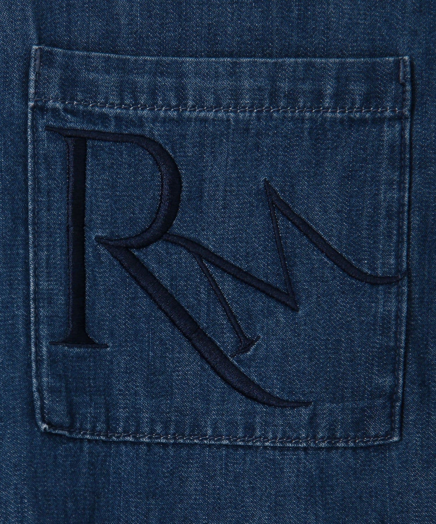 NOLLEY'S(ノーリーズ) 【RM denim】刺繍入りビッグデニムシャツ