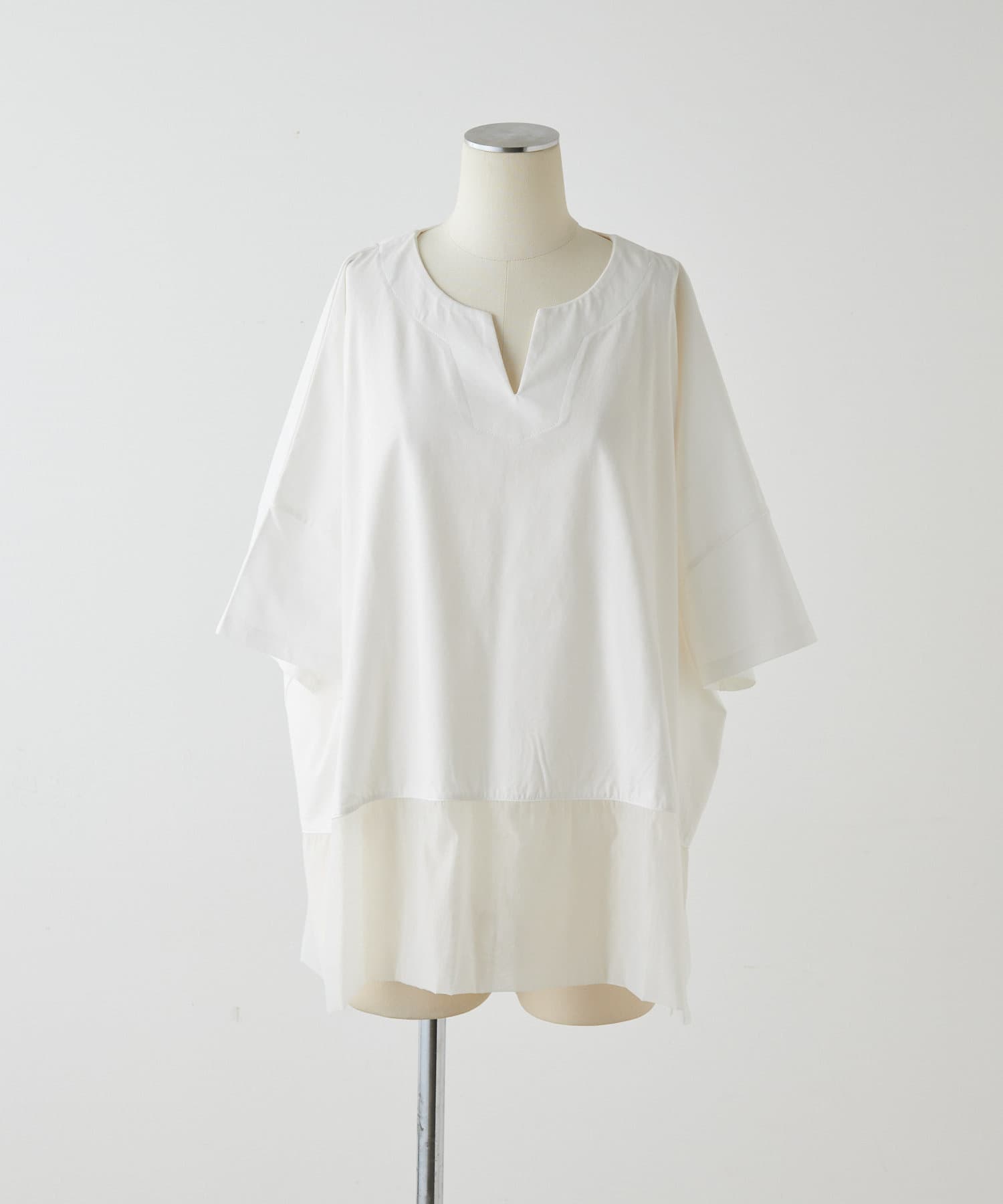 ear PAPILLONNER(イア パピヨネ) 裾シアーTシャツ【SUM1 STYLE(スミスタイル)】