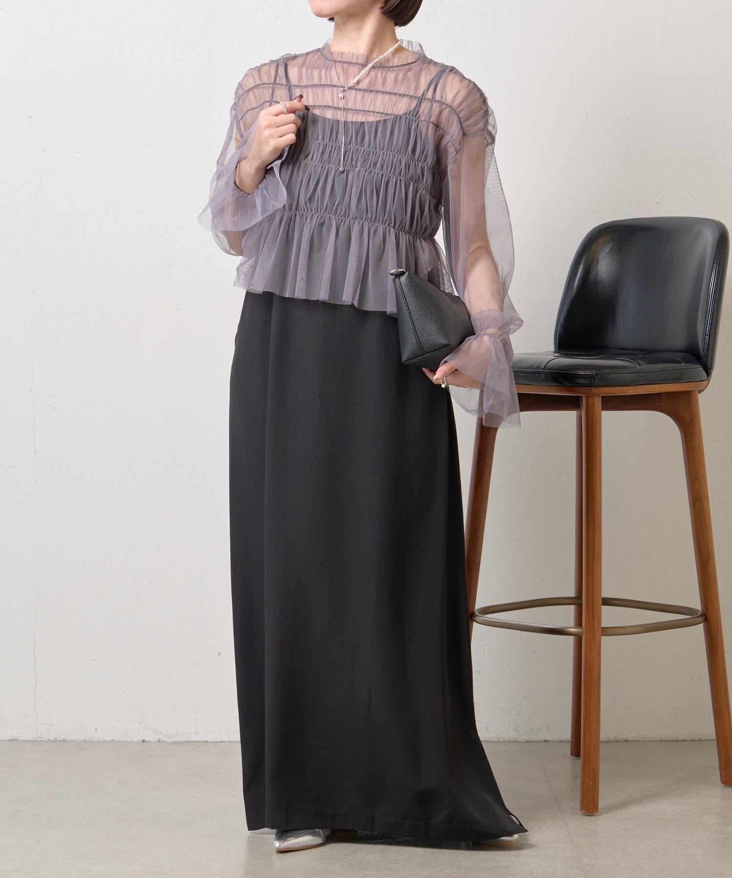 Jena　espace merveilleux(ジェナ　エスパスメルヴェイユ) 【オケージョン】チュールセットワンピース