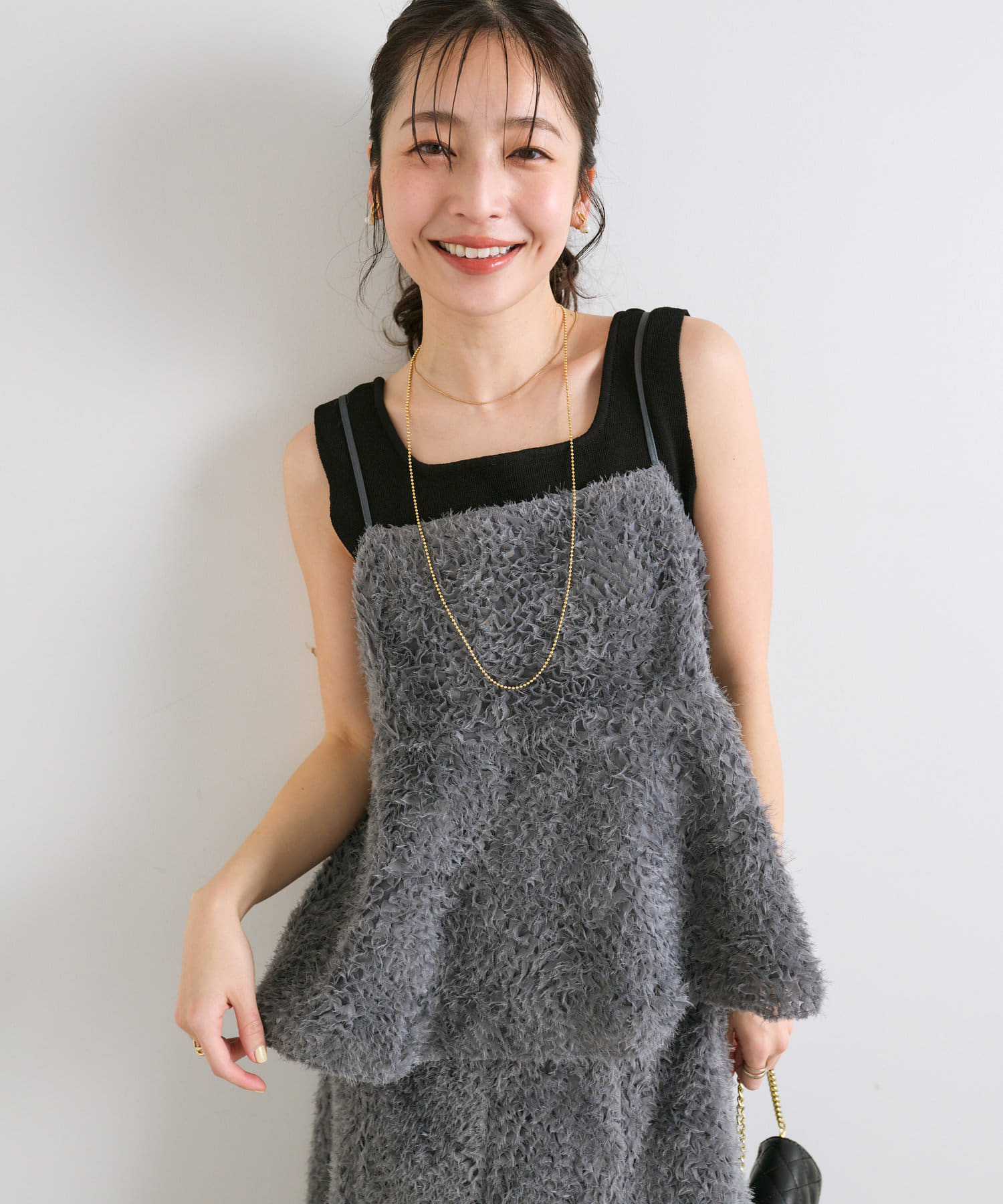 新品 ラブティックボンボン フリルチュールバックリボンキャミ La boutique BonBon】フリルチュールバックリボンキャミ