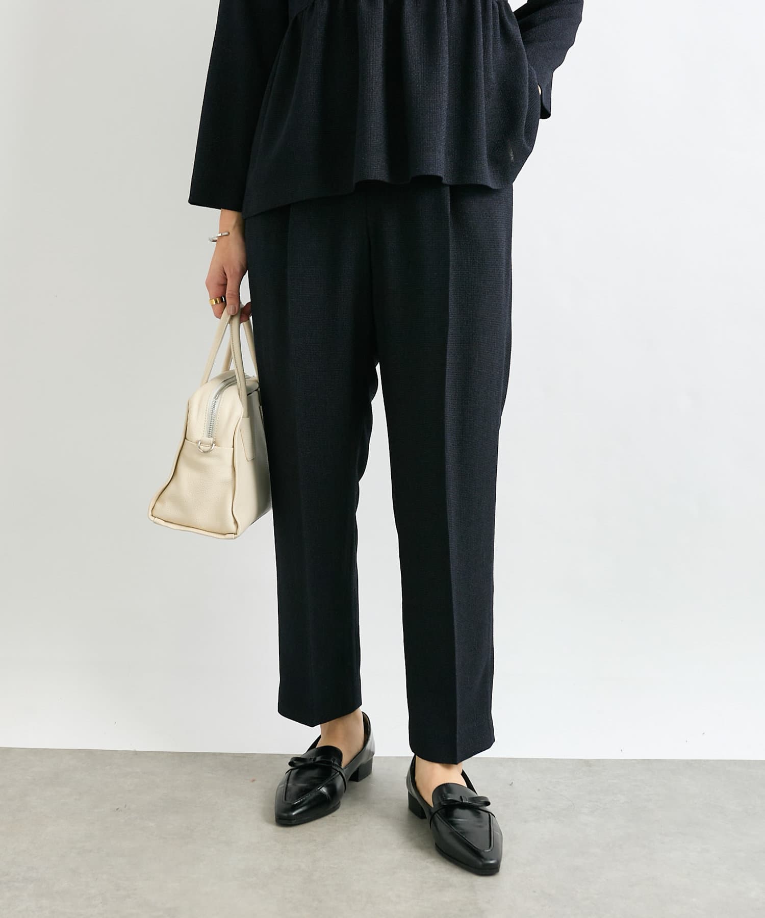 OUTLET(アウトレット) 【RIVE DROITE】ツイードテーパードパンツ