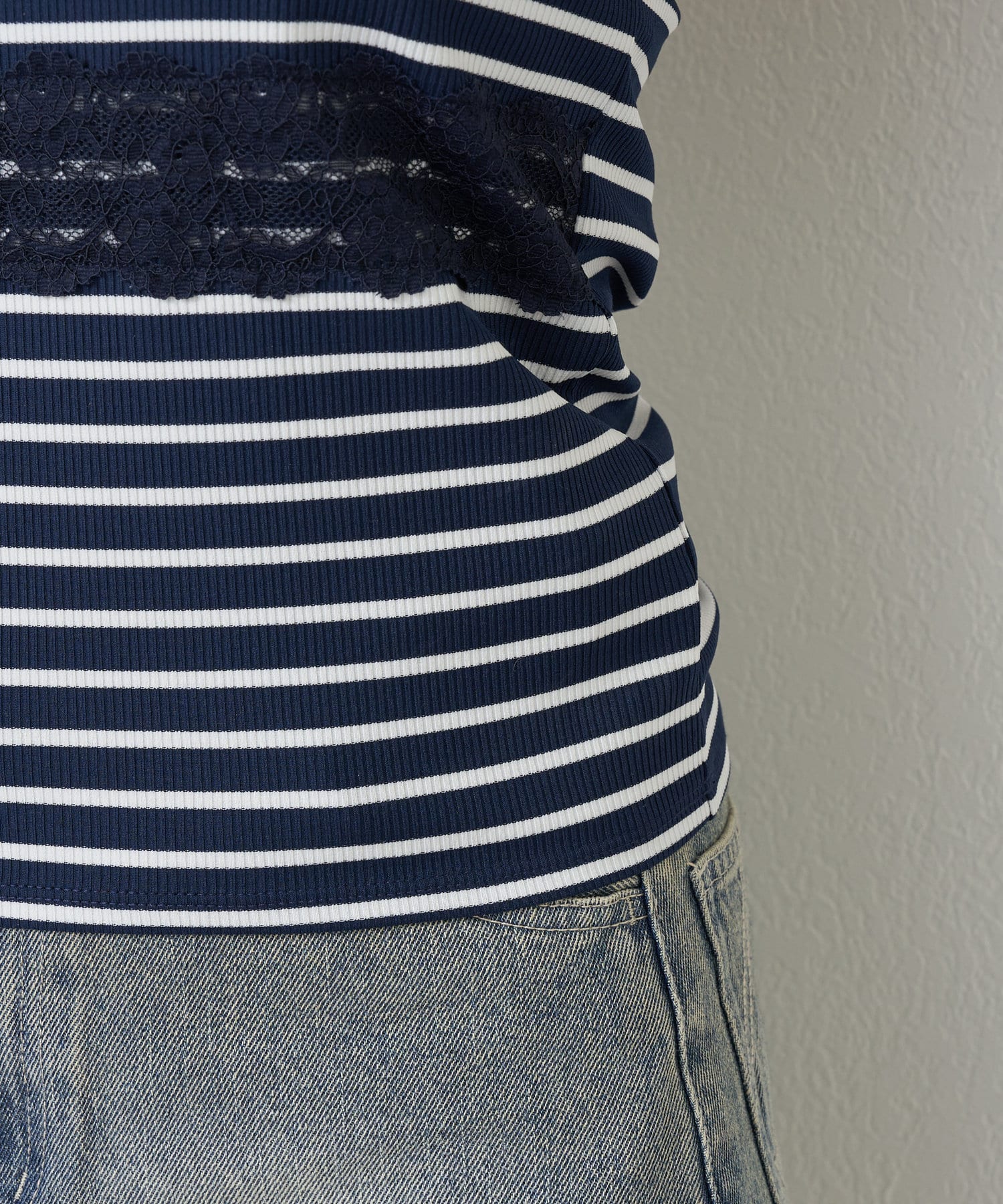 OUTLET(アウトレット) 【RAY CASSIN】カップ付きレースチューブトップ