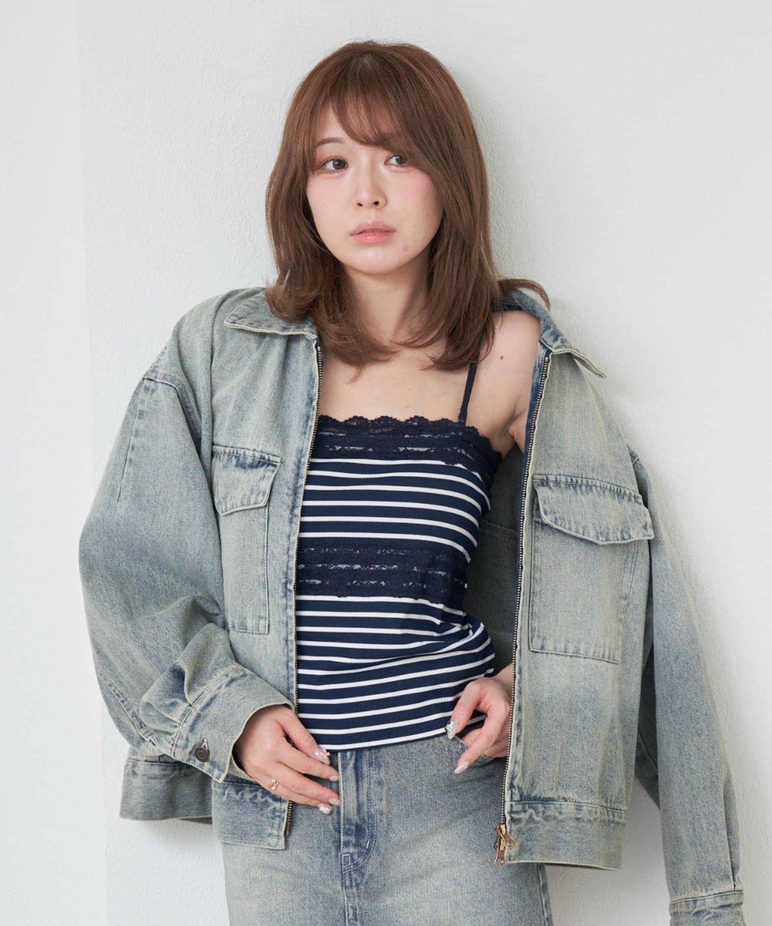 OUTLET(アウトレット) 【RAY CASSIN】カップ付きレースチューブトップ