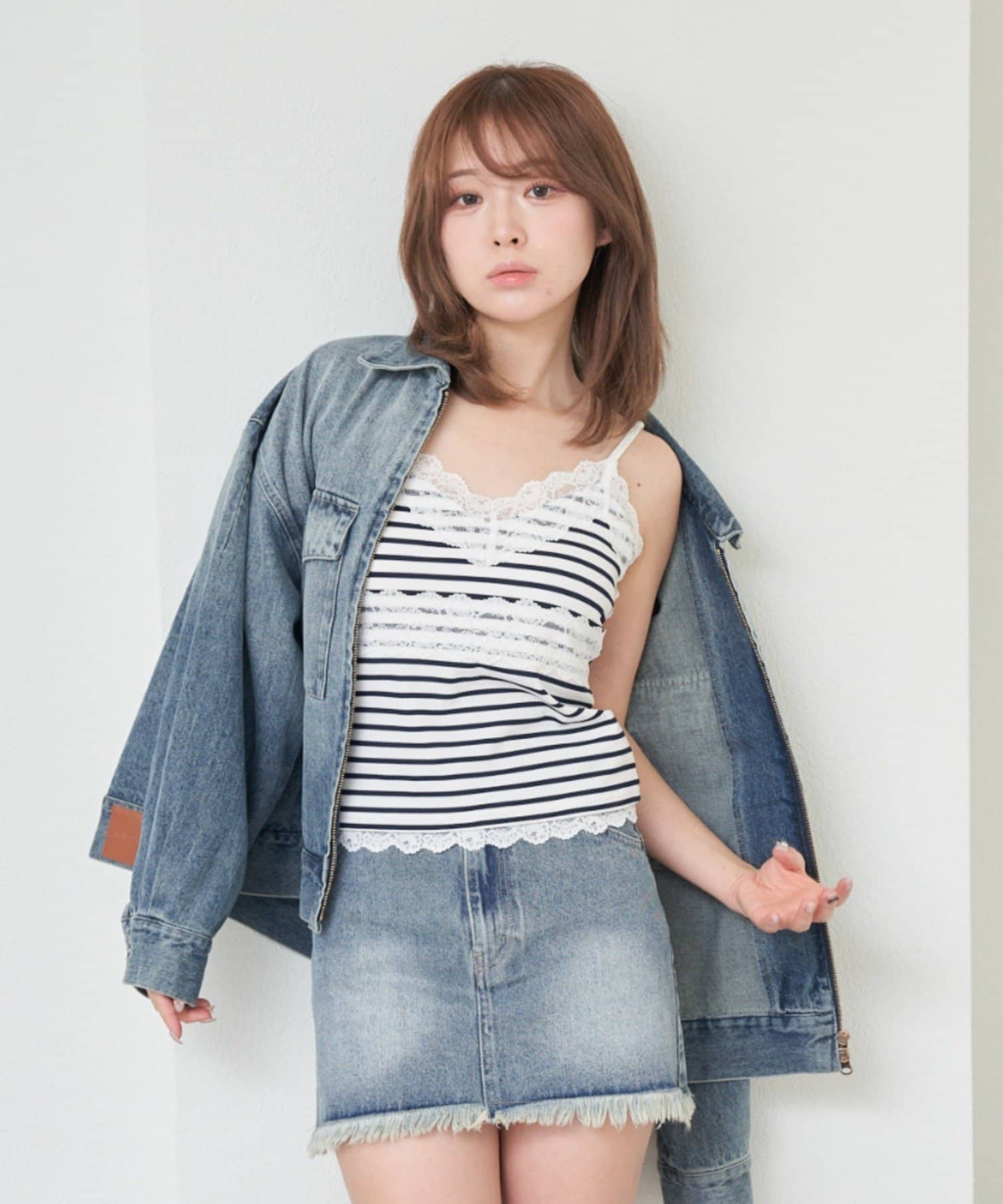 OUTLET(アウトレット) 【RAY CASSIN】パット付レースキャミ