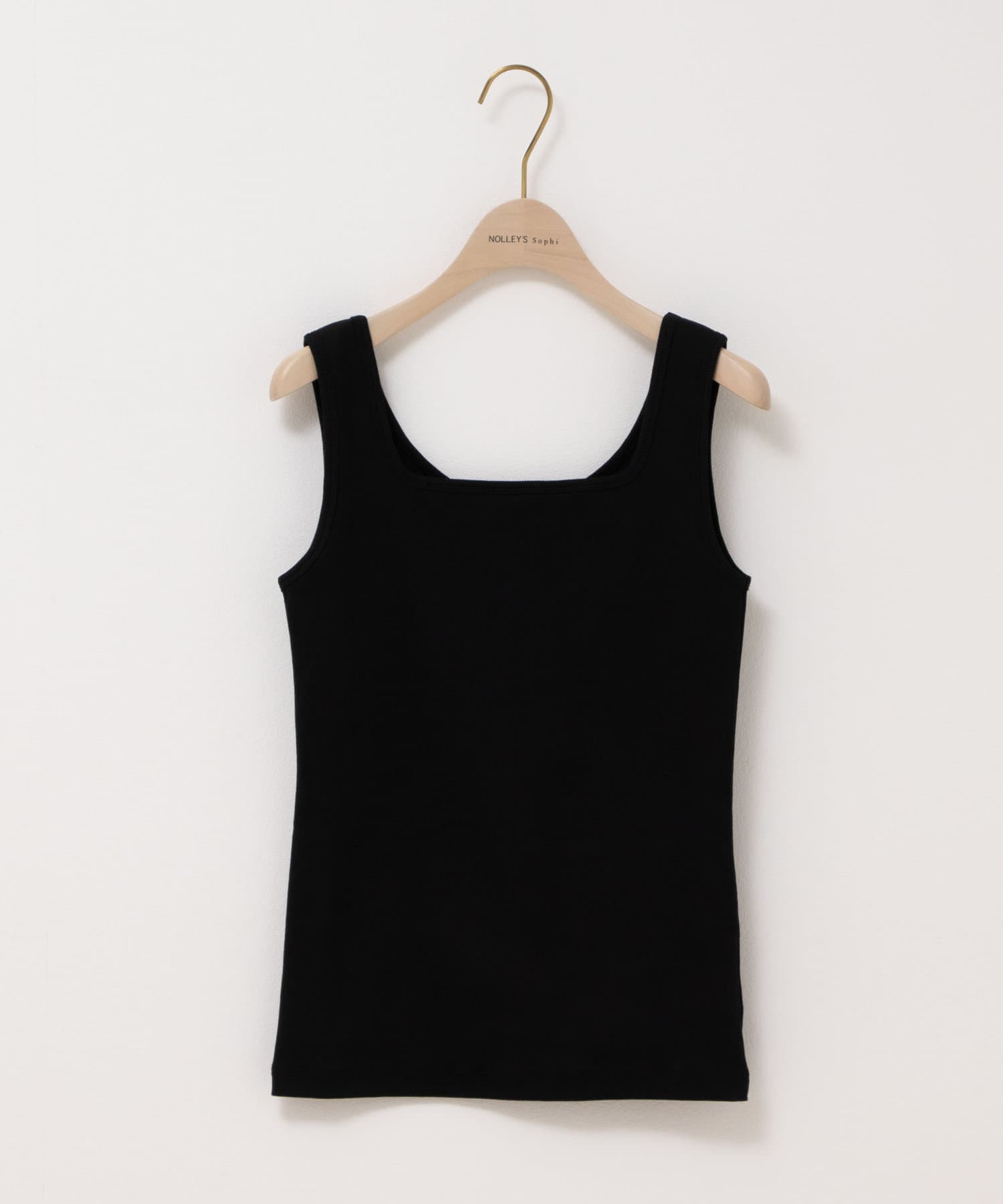 ◇25SS◇NOLLEY'S sophi◆Point・シーズンレスで活躍するベーシックなタンクトップ・スクエアネックとクルーネックの前後着用可能な2WAYデザイン・ストレッチ性のある生地で快