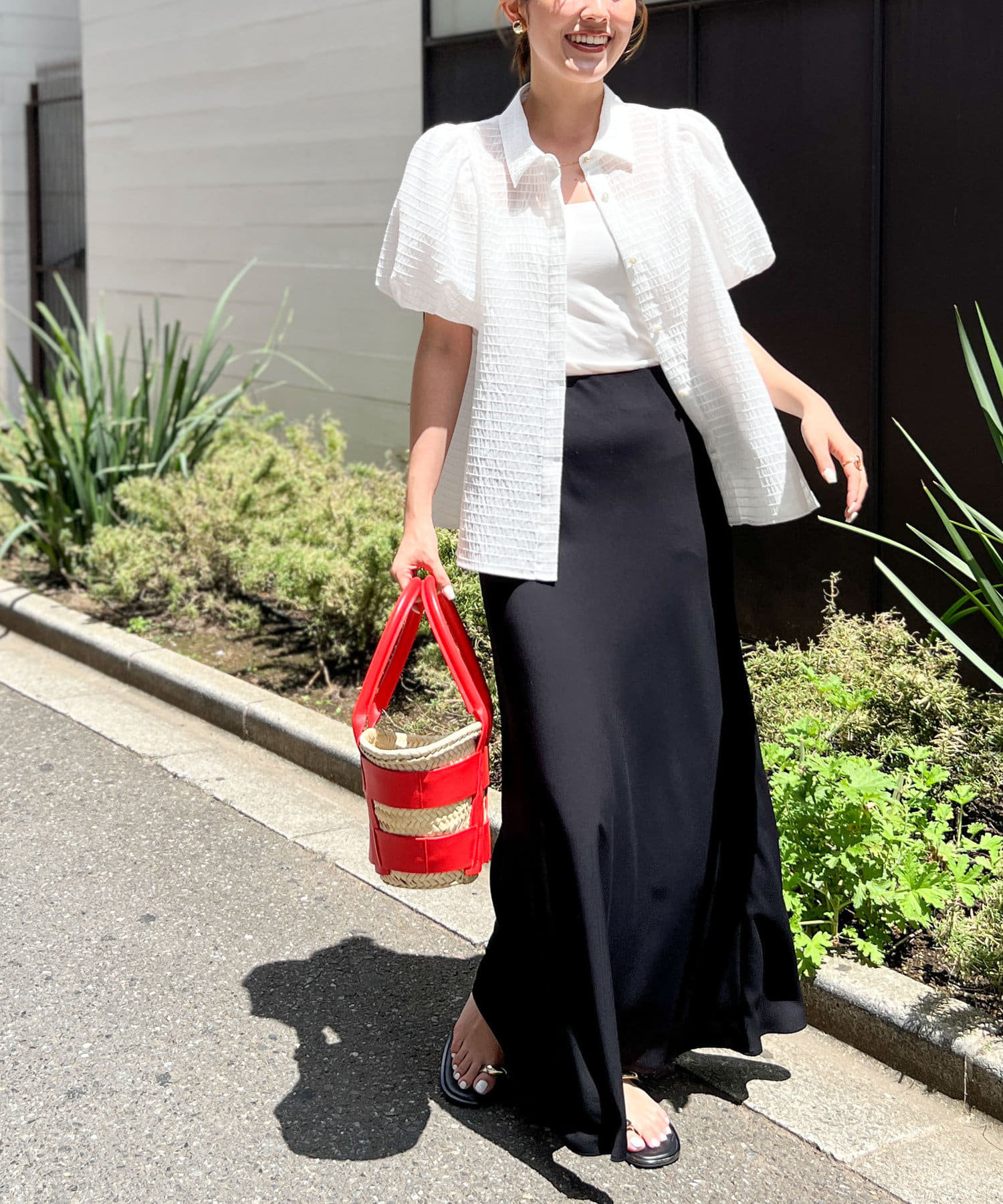 NOLLEY'S(ノーリーズ) 【追加】《オールシーズン対応》ウォッシャブルマットサテンナロースカート