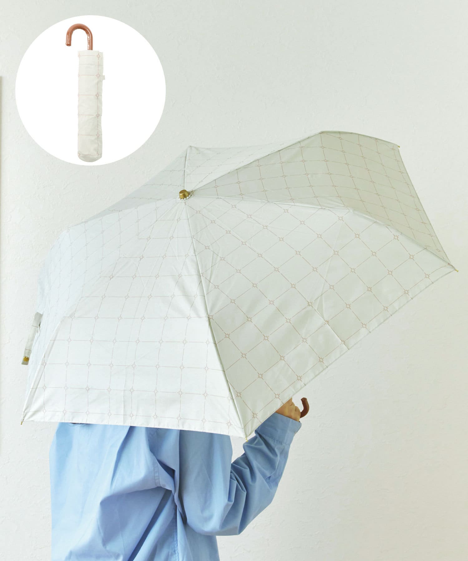 salut!(サリュ) 雨晴兼用雨傘折ラティス