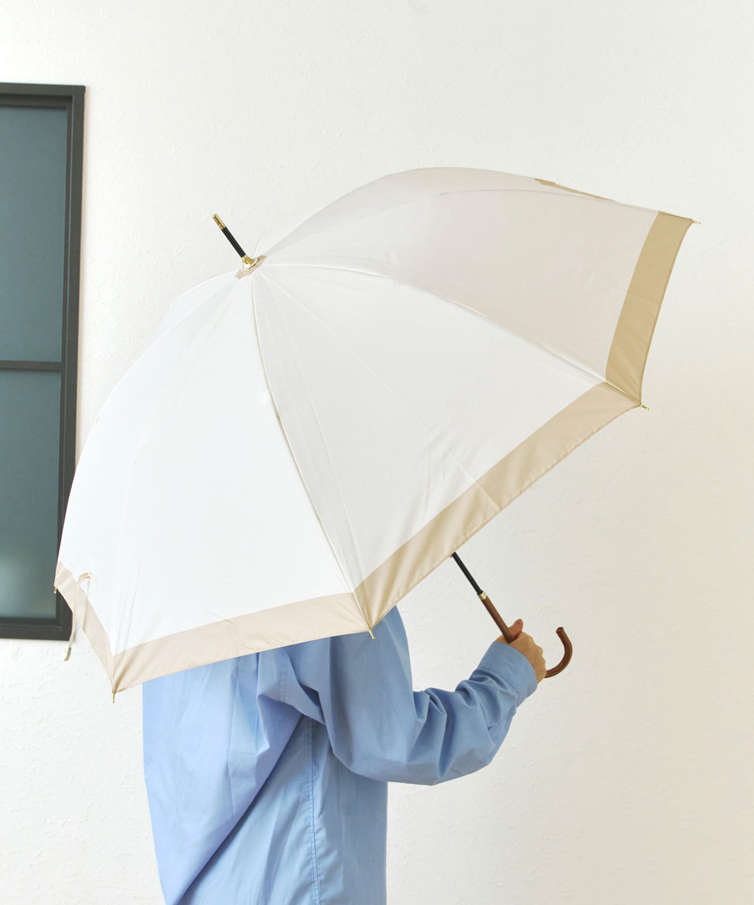 salut!(サリュ) 雨晴兼用雨傘長バイカラー