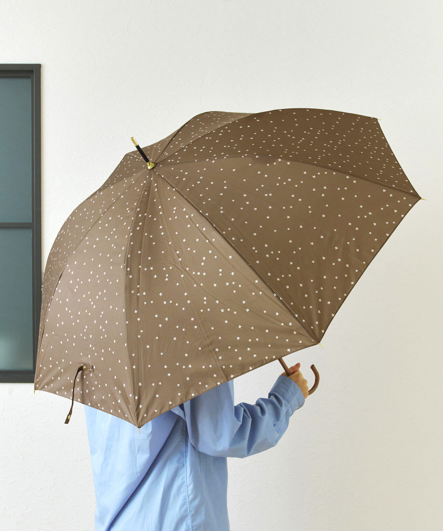 salut!(サリュ) 雨晴兼用雨傘長ドットスター