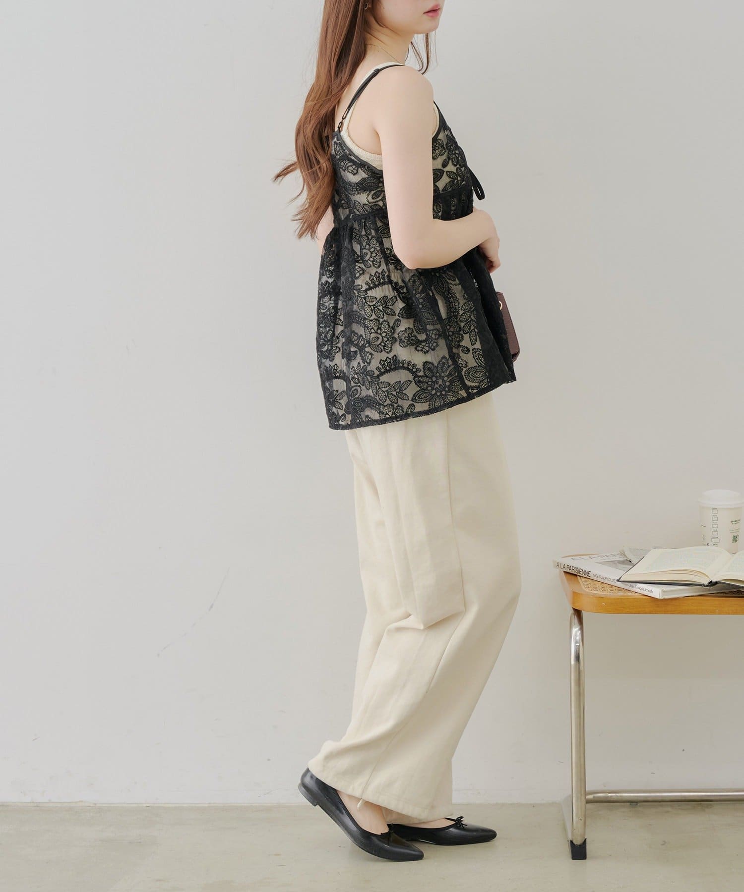 NICE CLAUP / OLIVE des OLIVE OUTLET(ナイスクラップ  / オリーブ デ オリーブ アウトレット) 【continuer】リボンキャミチュニック