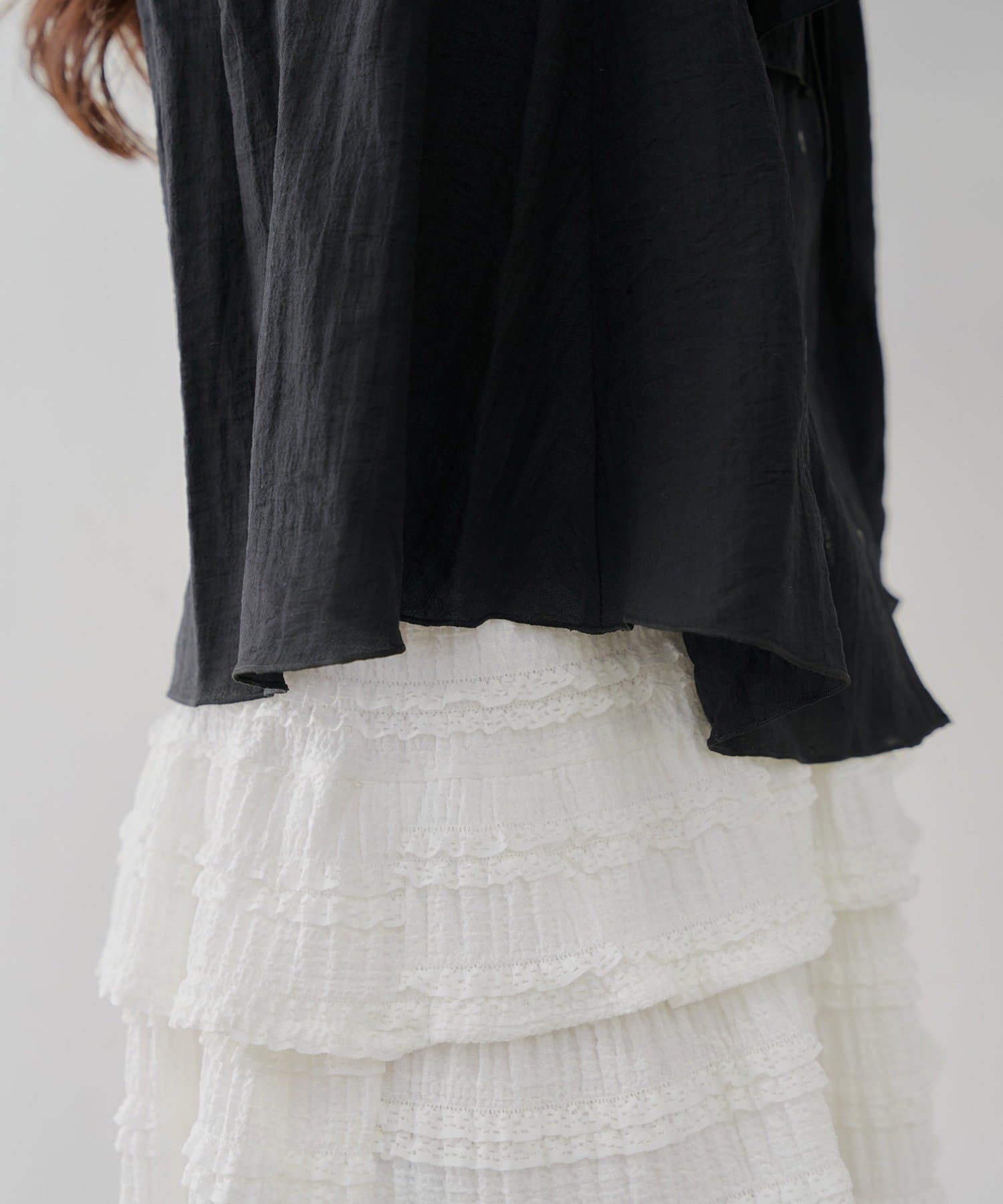 NICE CLAUP / OLIVE des OLIVE OUTLET(ナイスクラップ  / オリーブ デ オリーブ アウトレット) 【continuer】楊柳ラッフルブラウス